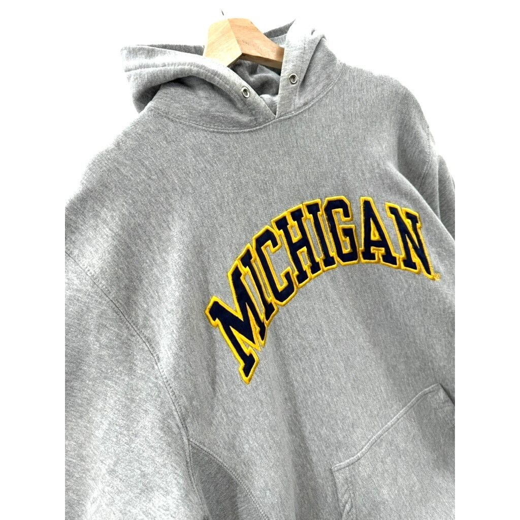 Steve And Barrys × Vintage 2000s Steve & Barry's Michigan University Embroidered Hoodie Size US L / EU 52-54 / 3 - 4 Thumbnail