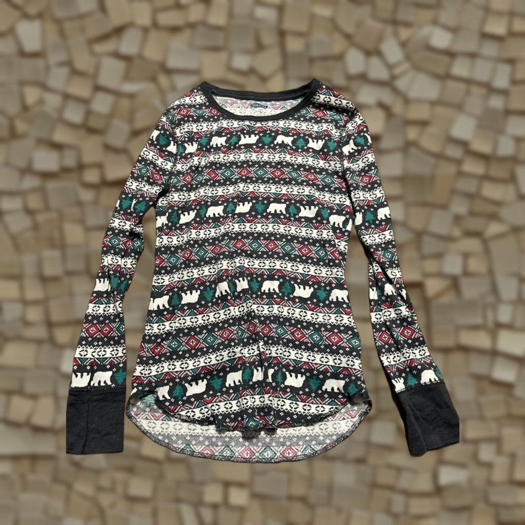 Old Navy Old Navy PJ Set Women's Large Multicolor Winter Long Sleeve Size L / US 10 / IT 46 - 1 Thumbnail