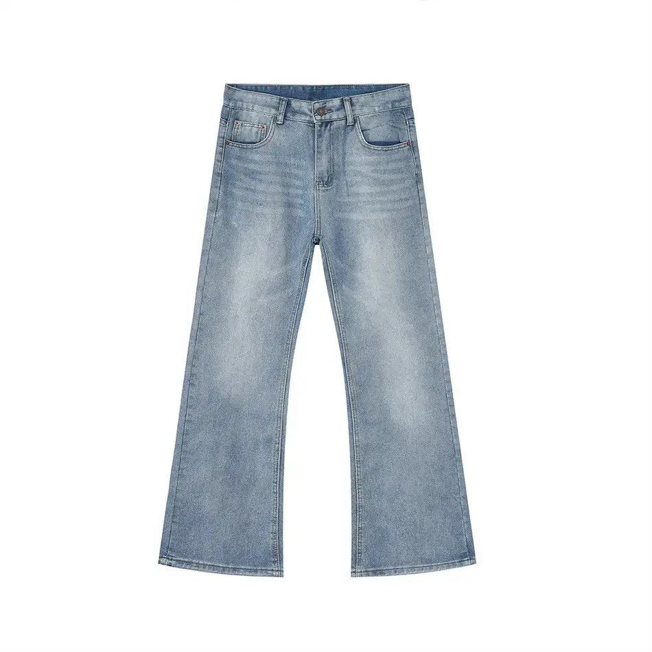 Japanese Brand Retro straight leg wide leg slightly flared jeans Size US 32 / EU 48 - 5 Thumbnail