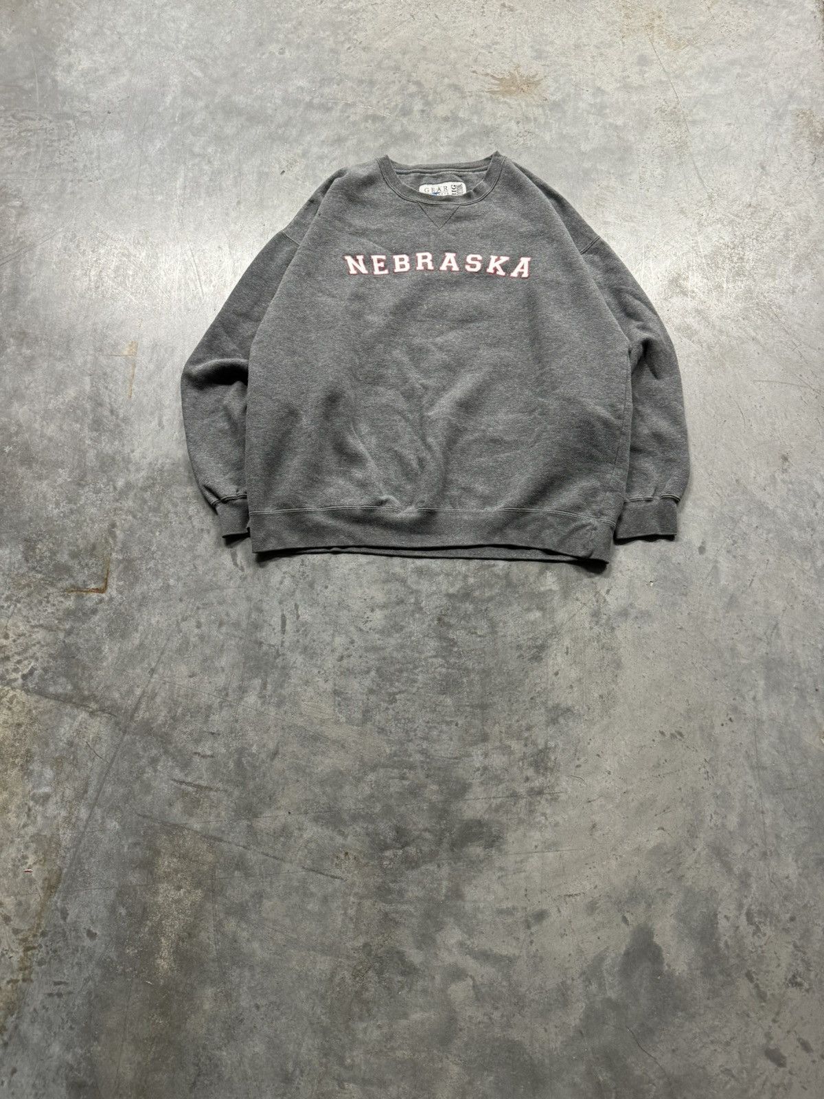 Vintage Vintage Nebraska Spellout Crewneck Size US XXL / EU 58 / 5 - 1 Thumbnail