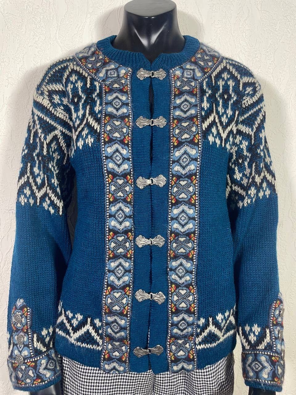 Nordstrom Norwegian NORDSTRIKK Wool Cardigan Sweater, size 42-48 Size L / US 10 / IT 46 - 1 Thumbnail