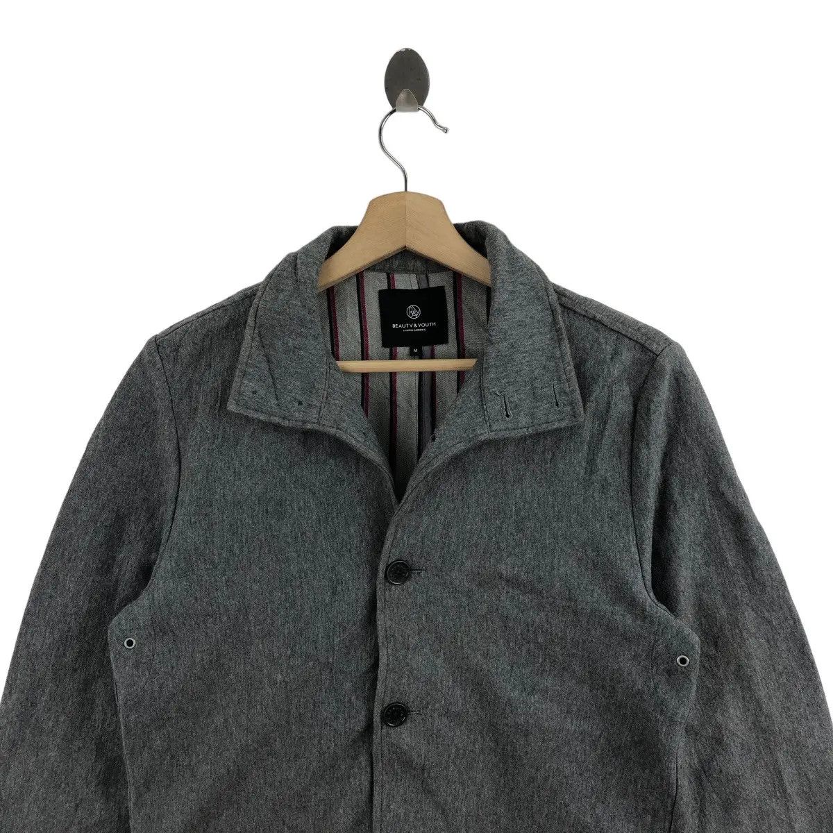 BEAUTY&YOUTH × United Arrows Vtg BEAUTY YOUTH JAPAN United Arrows Gray Tactical Jacket Size M / US 6-8 / IT 42-44 - 2 Thumbnail