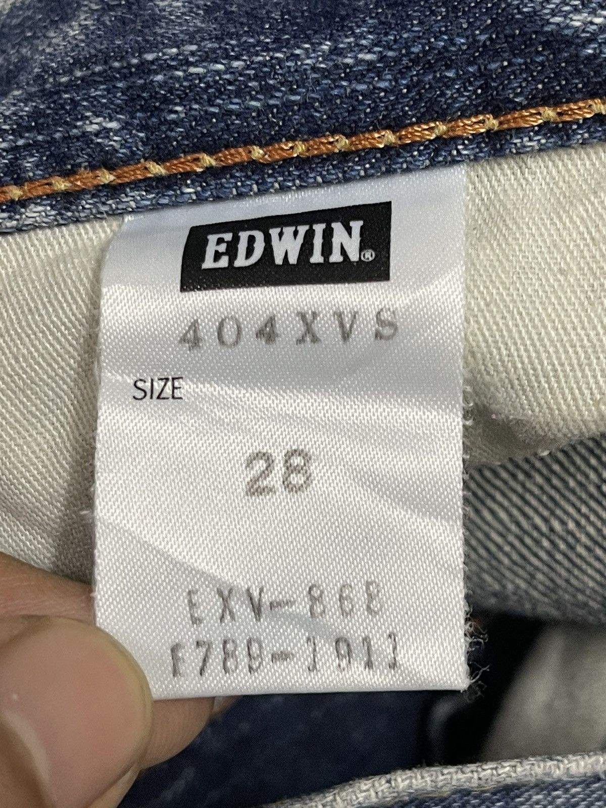 Edwin Edwin Exclusive Vintage XV Blue Faded Wash Style Loose Jeans Size US 30 / EU 46 - 10 Thumbnail