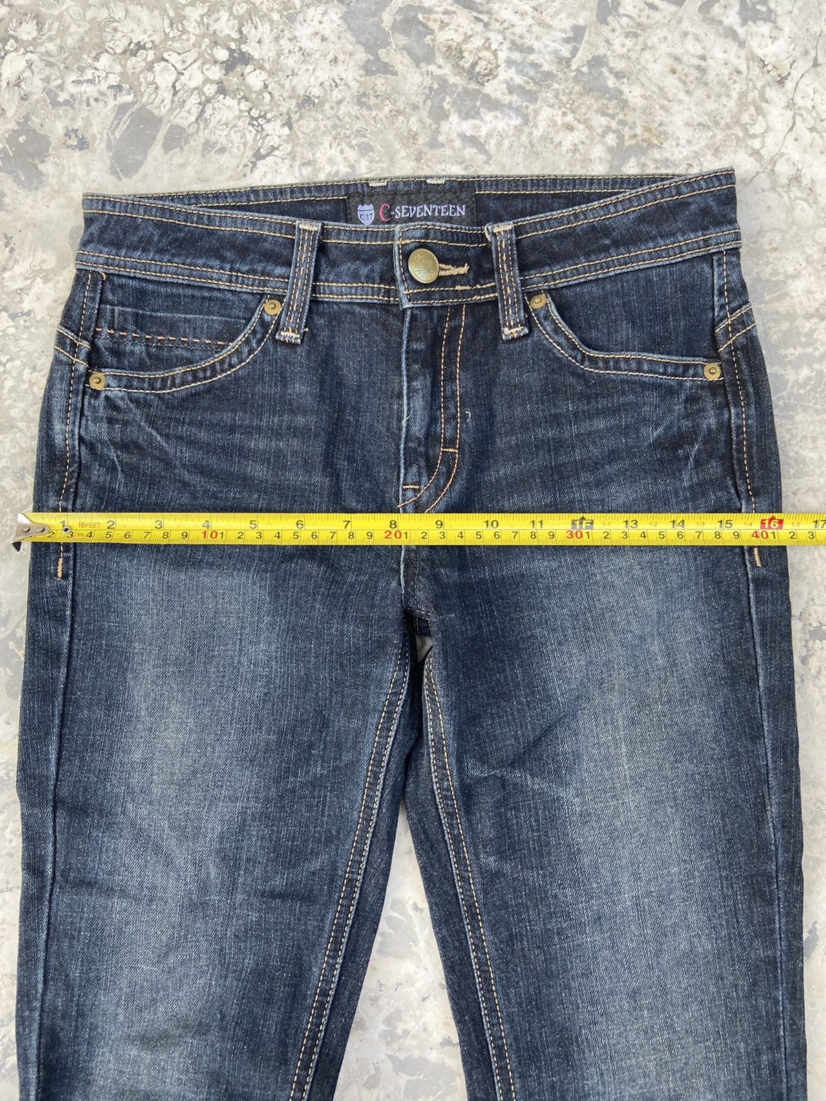 Japanese Brand C-seventeen flare Jeans pants Size 28" / US 6 / IT 42 - 12 Thumbnail