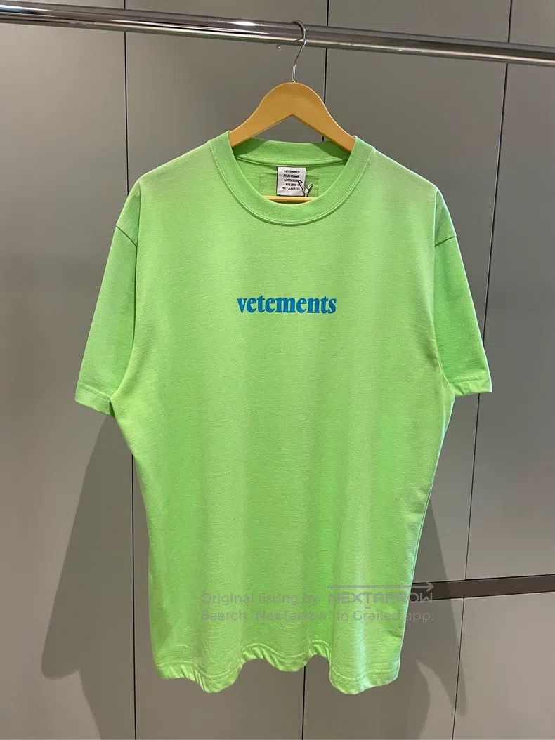 Other Vetements Avocado green lettering logo short-sleeve T-shir Size US M / EU 48-50 / 2 - 6 Thumbnail