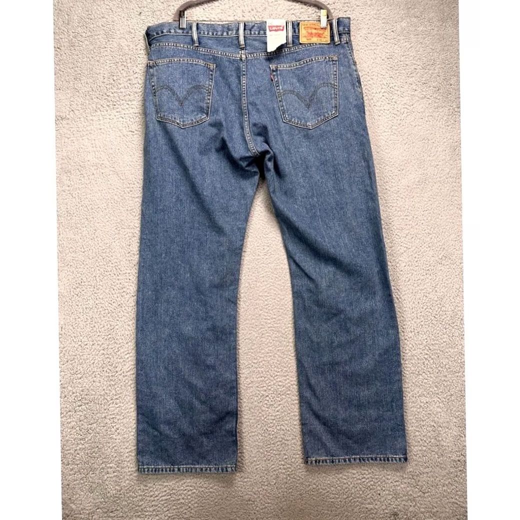 Levi's Levi's 505 Jeans Mens 42X32 Blue Straight Leg Regular Fit Denim Pants NEW Size US 42 / EU 58 - 2 Thumbnail