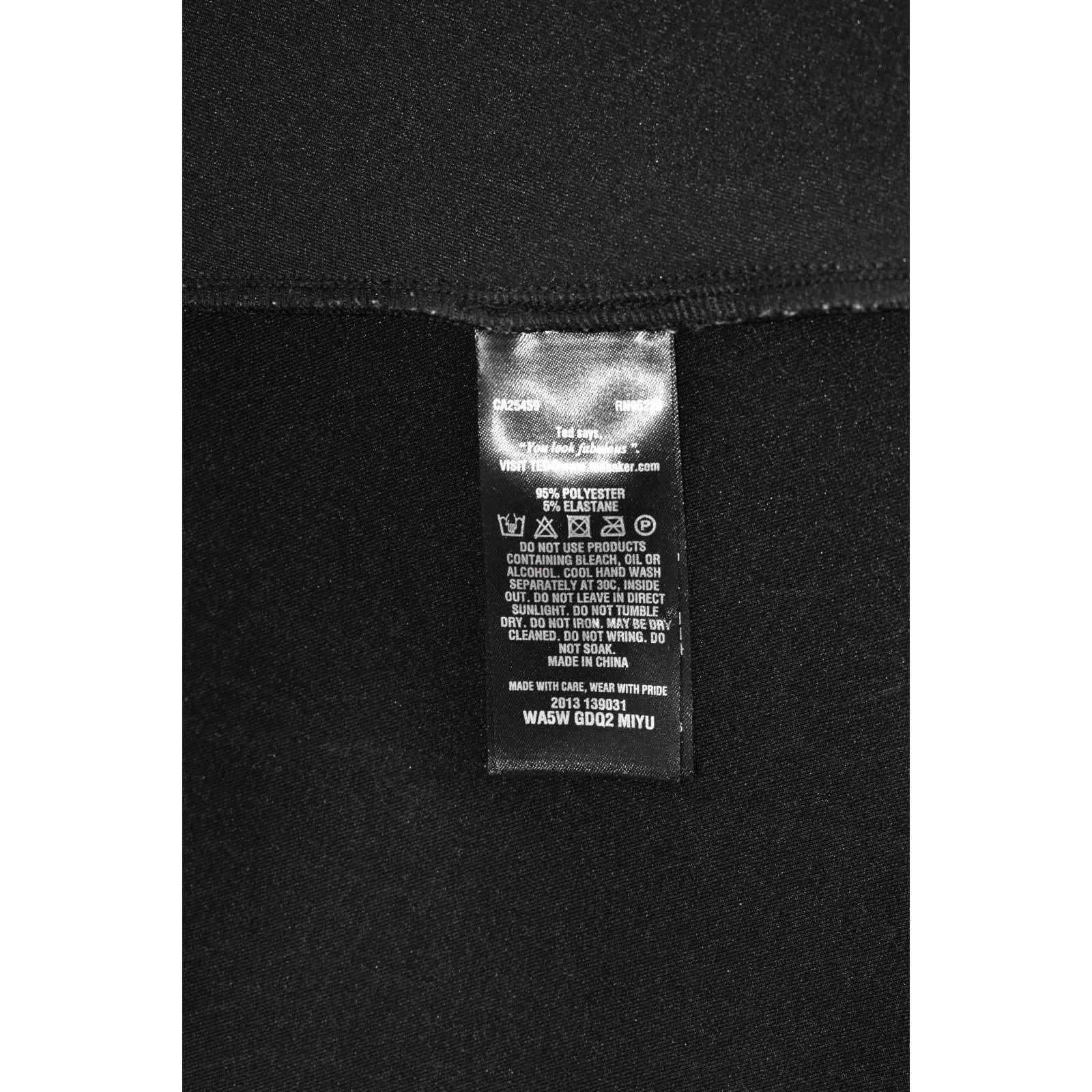 Ted Baker TED BAKER Black Snake Embossed Fit & Flare Mini Dress Size S Size S / US 4 / IT 40 - 6 Thumbnail