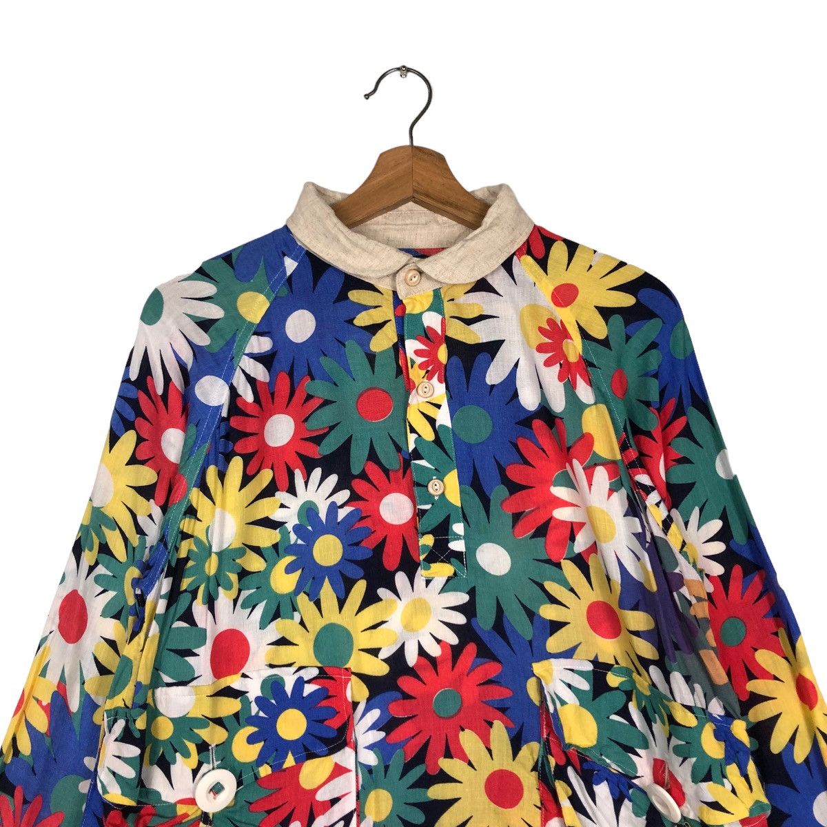 go slow caravan VINTAGE SHIRT CHORE JACKET GO SLOW CARAVAN FULLPRINT FLOWER Size US M / EU 48-50 / 2 - 12 Thumbnail