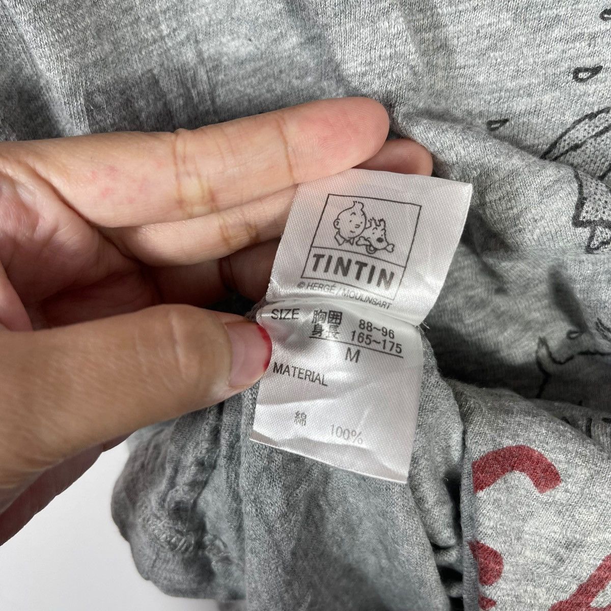 Vintage TINTIN & MILOU GRAPHIC T-SHIRT STREETWEAR VINTAGE El Size US M / EU 48-50 / 2 - 7 Thumbnail