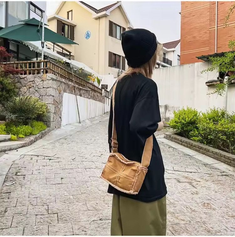 Japanese Brand × Vintage Canvas brown shoulder bag Size ONE SIZE - 3 Thumbnail