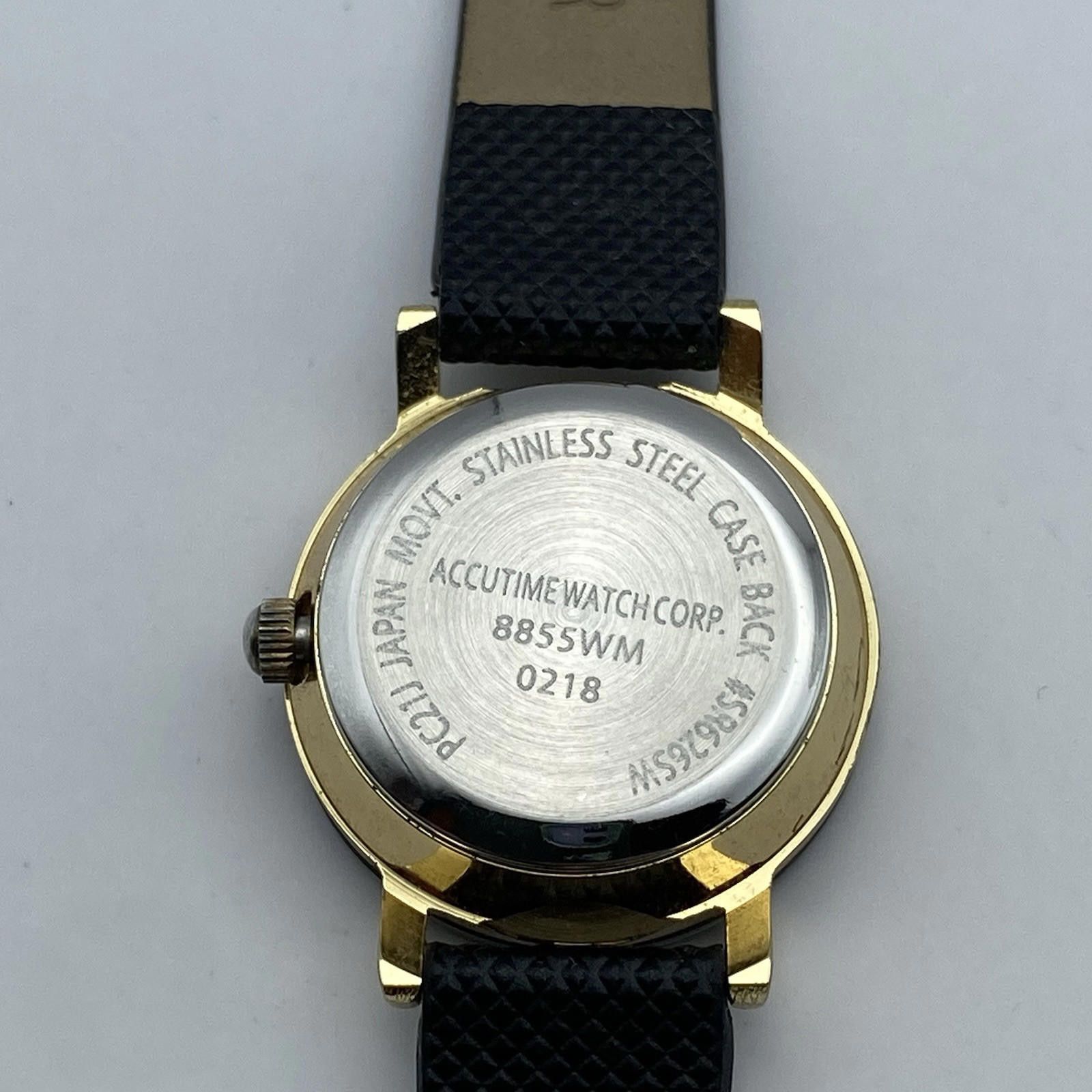 Other Accutime women's watch 8855WM 0318. Matte black, gold accent Size ONE SIZE - 5 Thumbnail