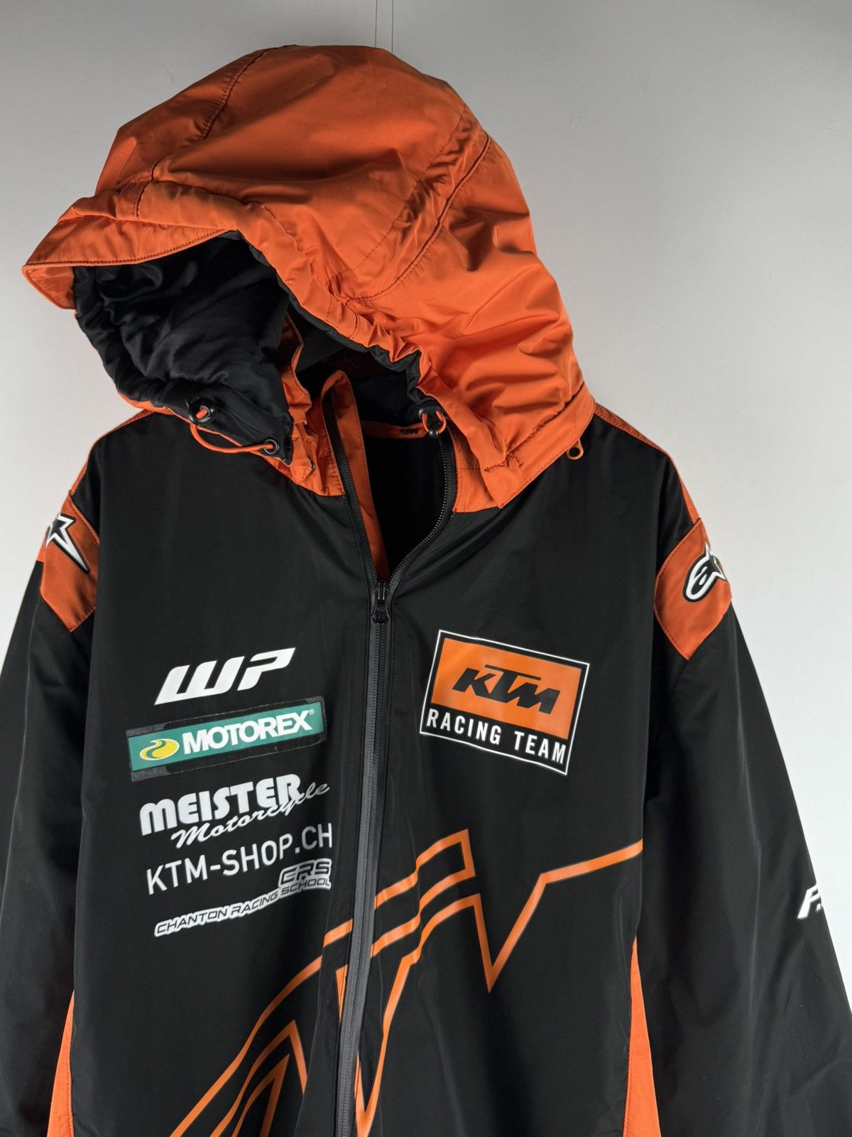Fox Racing KTM Racing Team PowerWear HardShell Jacket Black/Orange 2021 Size US XL / EU 56 / 4 - 2 Thumbnail