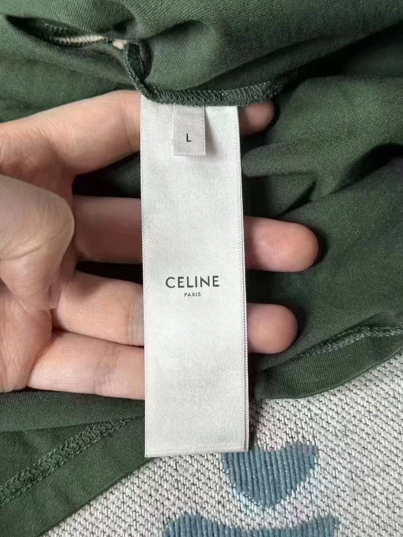 Celine Celine 16 Paris Green Short Sleeve Tshirt Size US XS / EU 42 / 0 - 2 Thumbnail