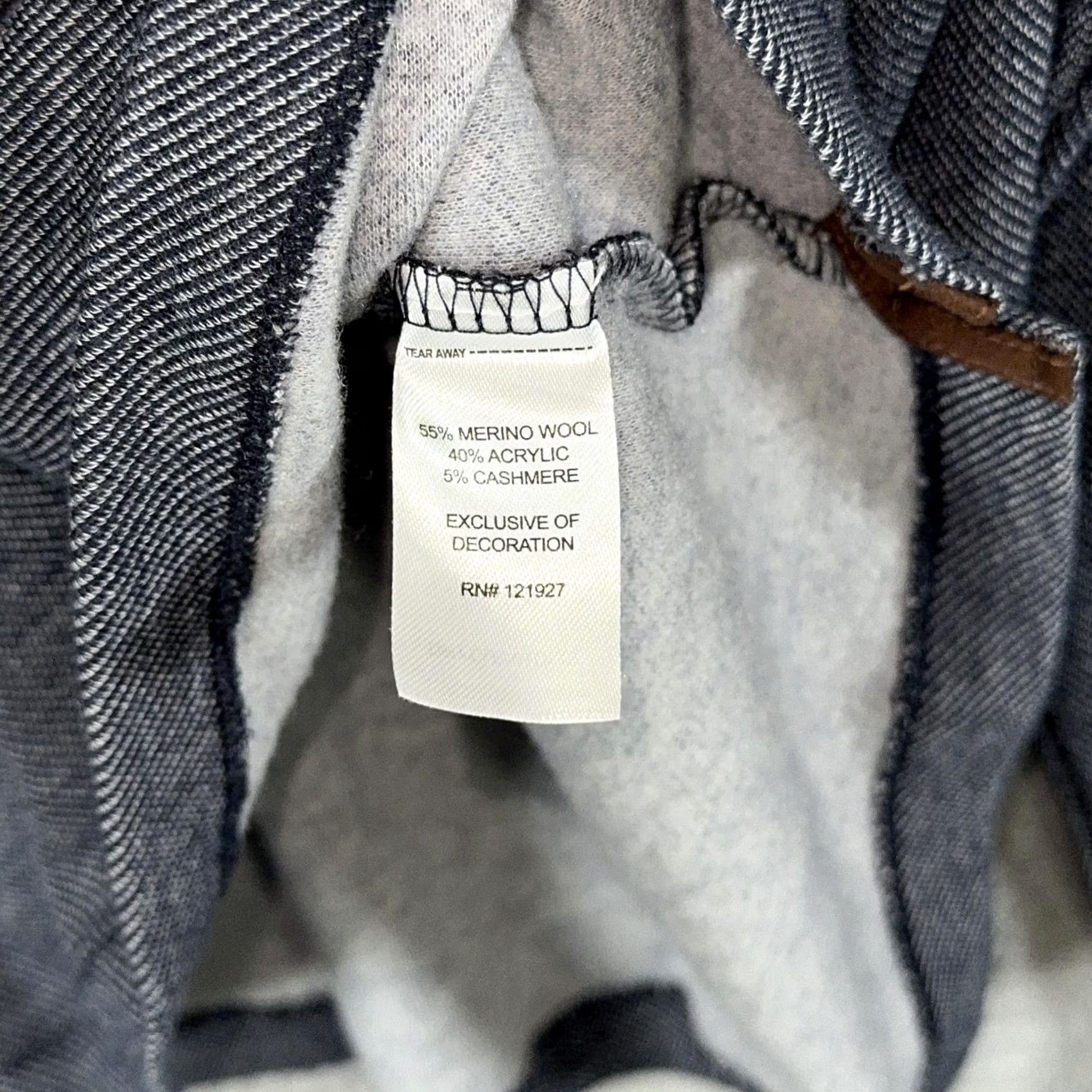 johnnie-O Johnnie-O Merino Wool Cashmere Sweater Mens 2XL Navy Mock Neck 1/4 Zip Pullover Size US XXL / EU 58 / 5 - 4 Thumbnail