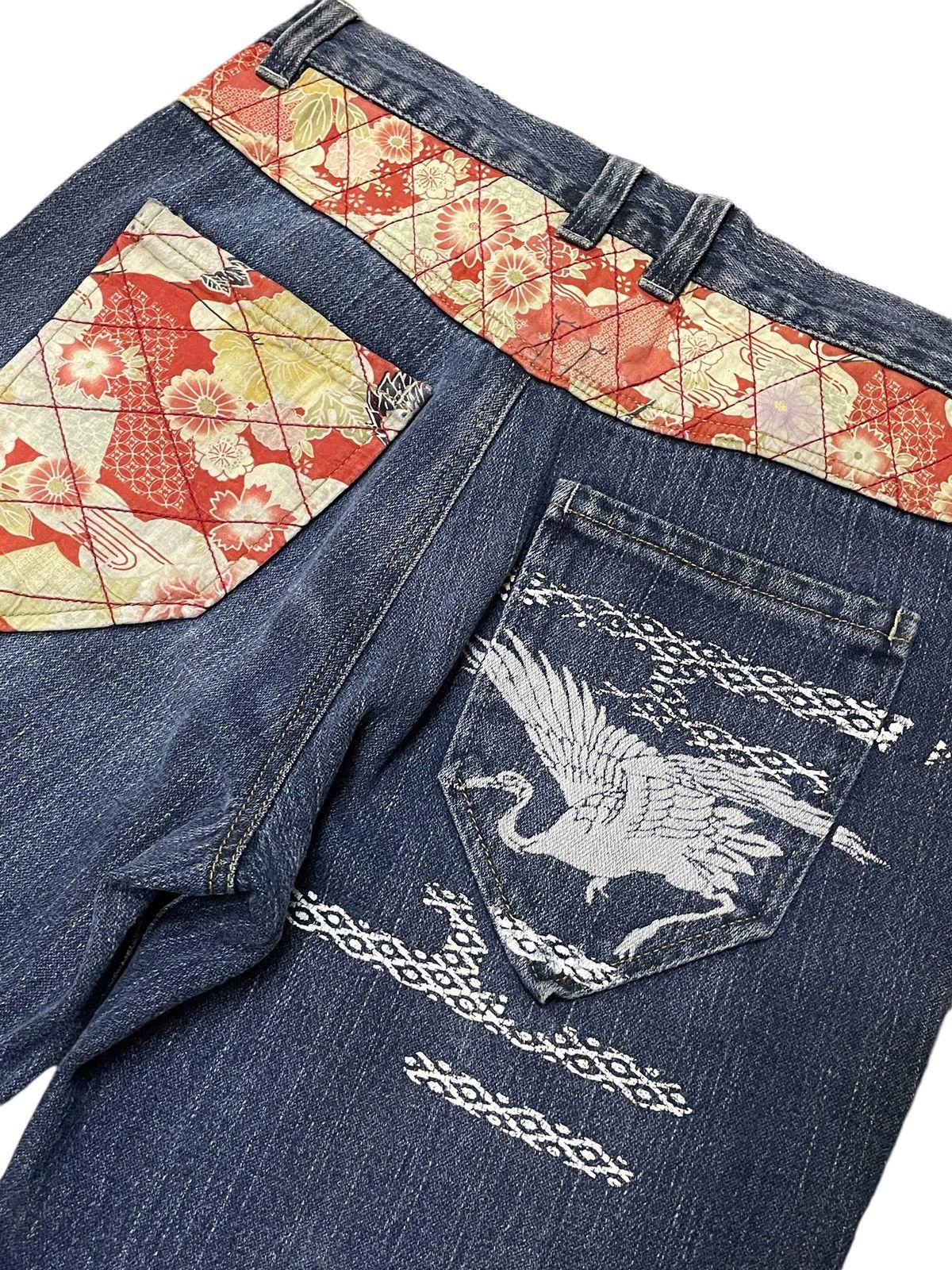 Japanese Brand × PPFM × semanticdesign Japanese traditional Art & Craft Daimond Quilt Jeans Size US 30 / EU 46 - 12 Thumbnail