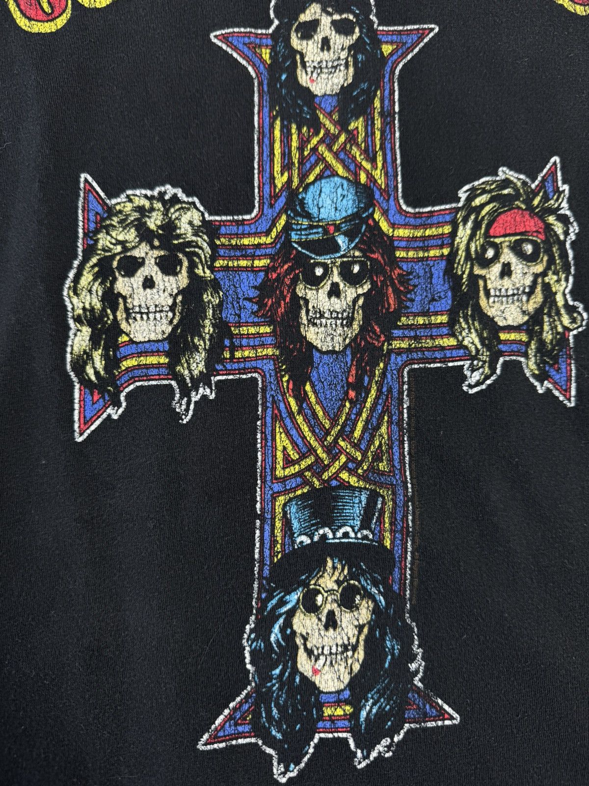 Guns N' Roses 2000s Guns N Roses Cross Skulls Print Rock T-Shirt Size US L / EU 52-54 / 3 - 9 Thumbnail