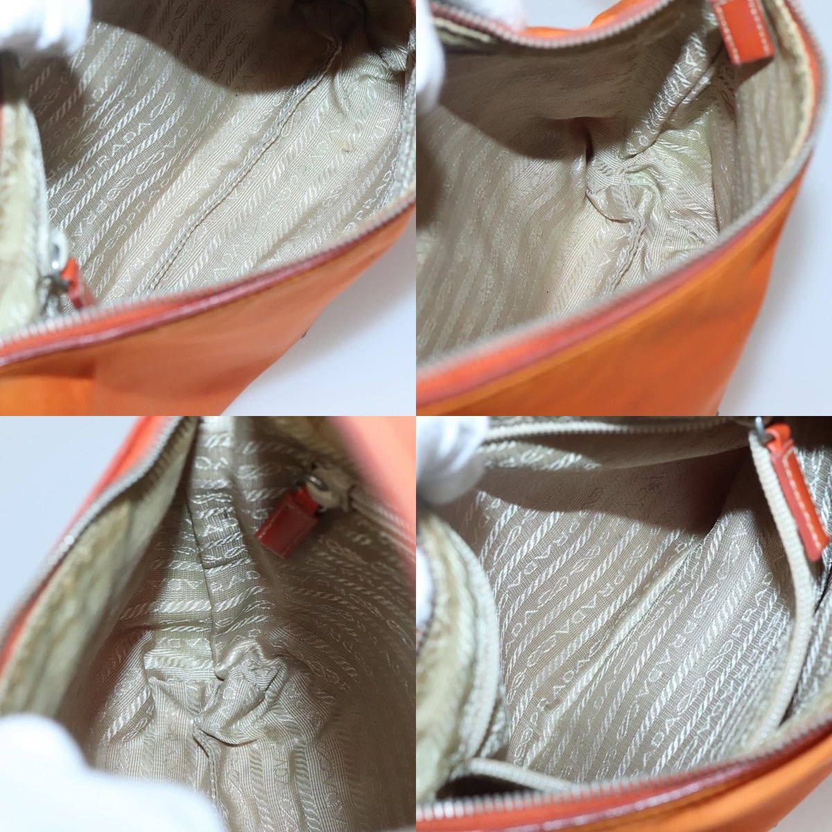 Prada PRADA Shoulder Bag Nylon Orange Silver Size ONE SIZE - 12 Thumbnail