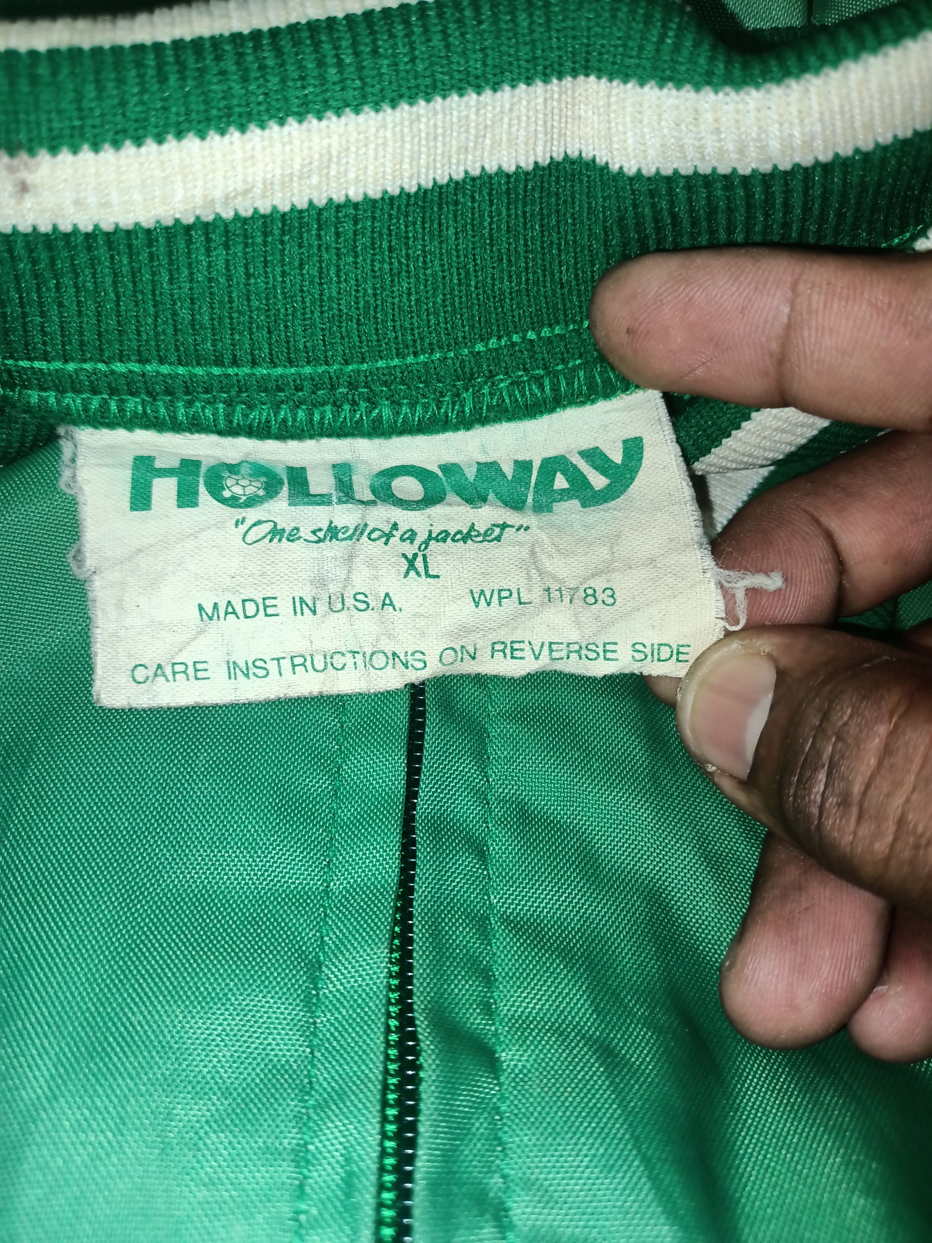 Vintage Vintage 80's Holloway by Paymaster Green Light Men Jacket Size US XL / EU 56 / 4 - 2 Thumbnail