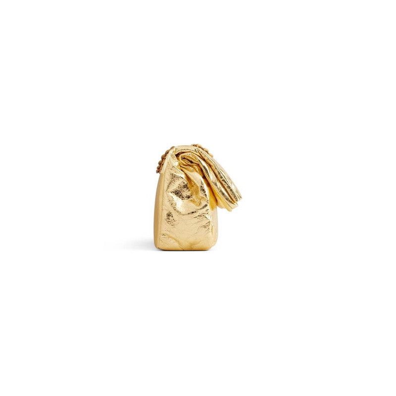 Balenciaga o1s1rm0426 Size: OS / Monaco Small Chain Bag Metallized Gold Size ONE SIZE - 3 Thumbnail