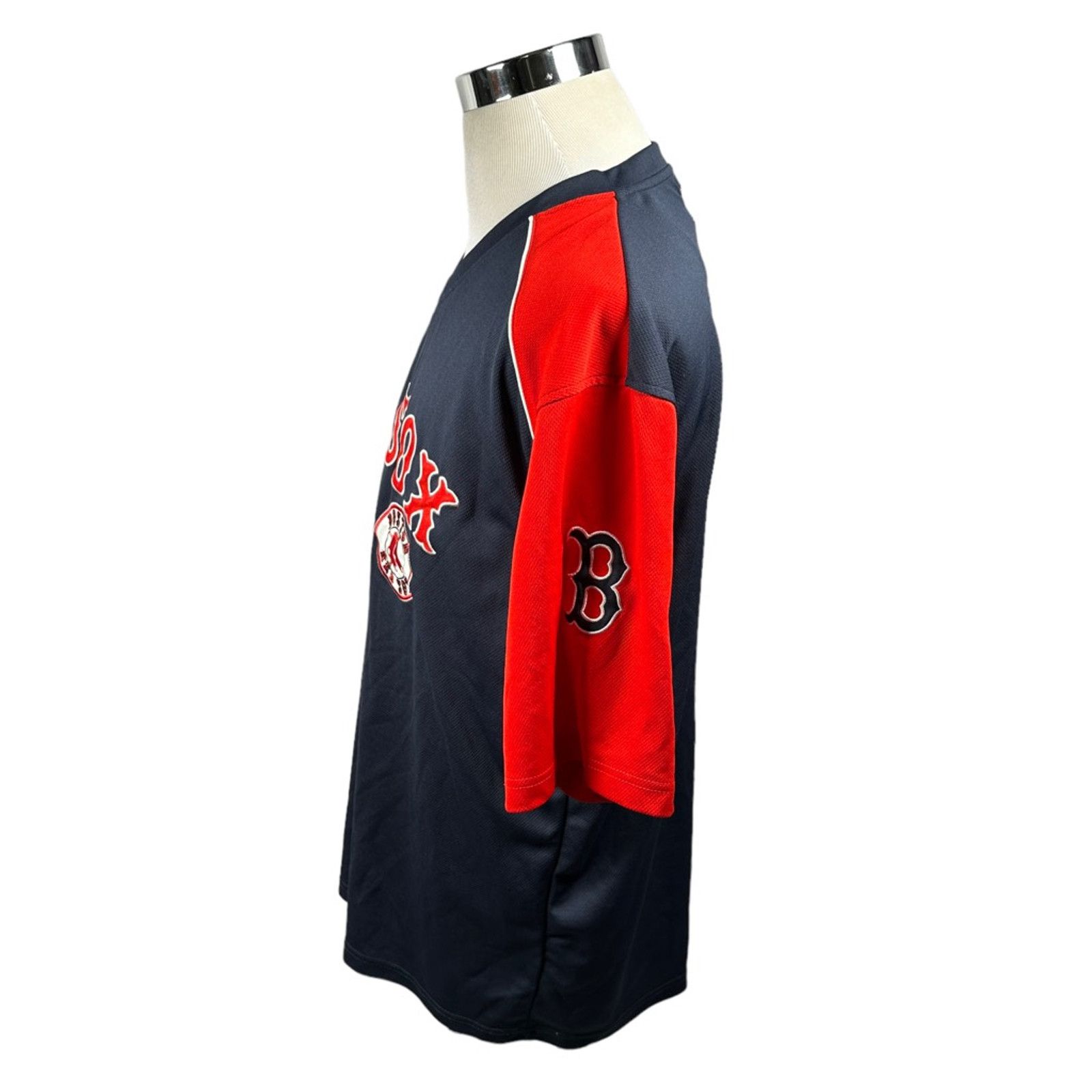 MLB Boston Red Sox Dynasty Jersey Shirt Blue Red V Neck XL Size US XL / EU 56 / 4 - 8 Thumbnail