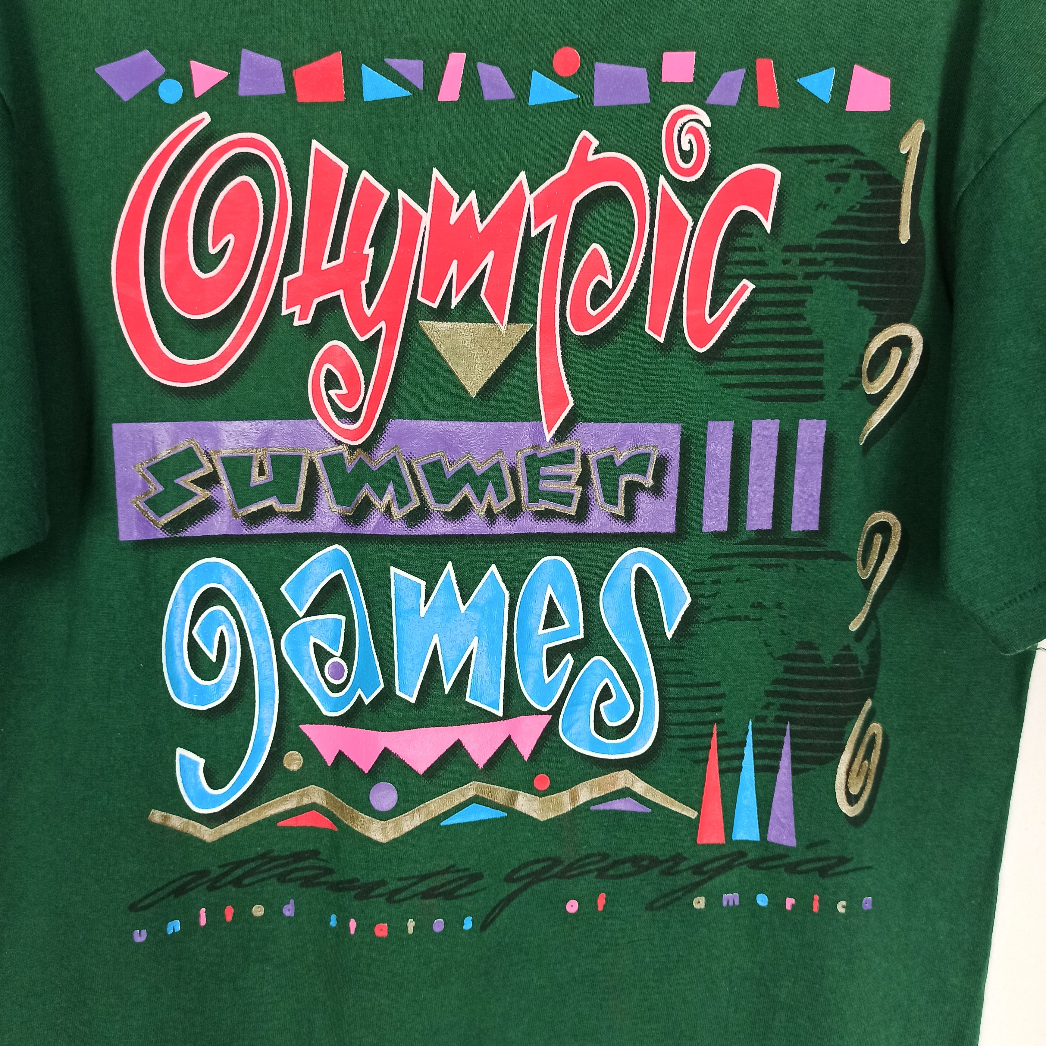 USA Olympics Vintage Atlanta 1996 Summer Olympic Games Tshirt Size US M / EU 48-50 / 2 - 6 Thumbnail