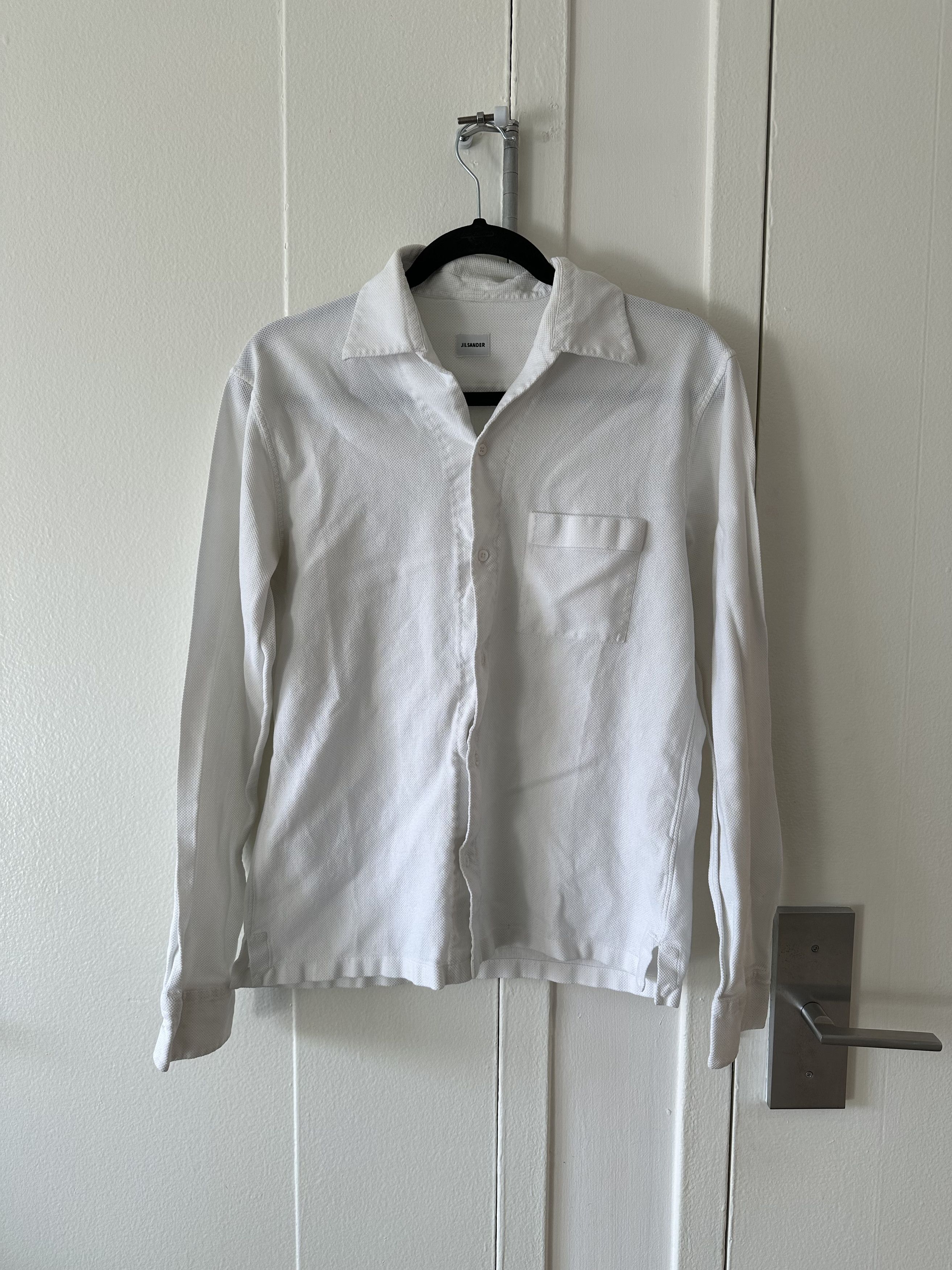 image of Jil Sander Overshirt in White, Men's (Size Small)