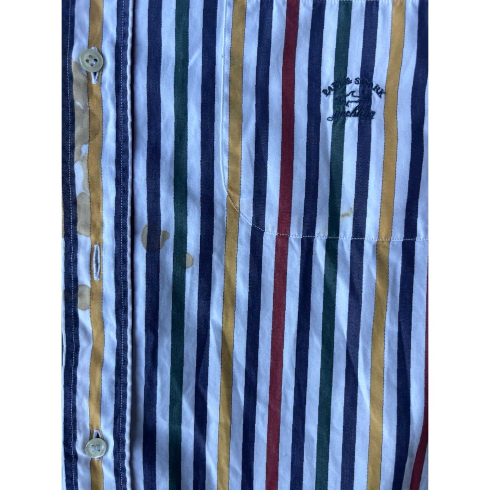 Paul & Shark Paul & Shark Yachting Button Up Shirt Men's 17/43 Long Sleeve Striped Size US XL / EU 56 / 4 - 5 Thumbnail