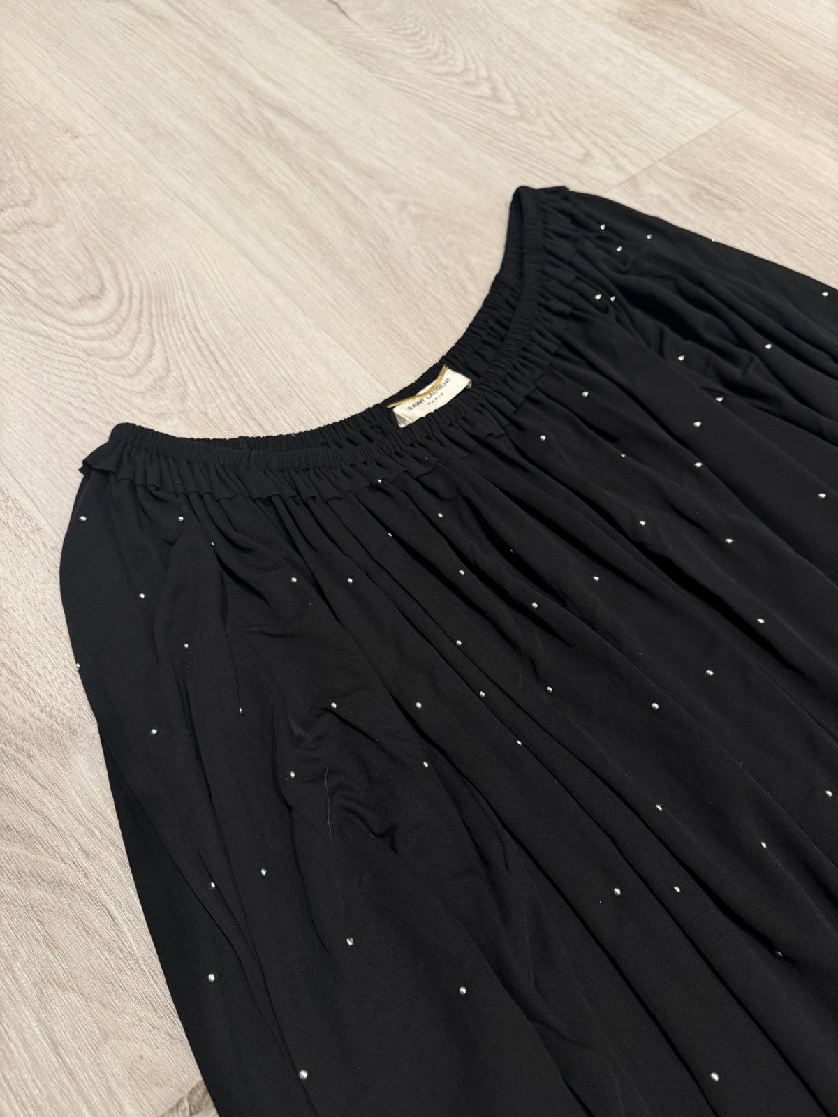 Saint Laurent Paris s/s 2017 nwt silk studded blouse!! Size US S / EU 44-46 / 1 - 3 Thumbnail