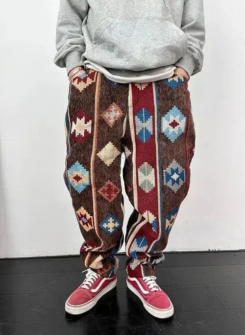 Japanese Brand × Vintage Retro y2k bohemian hippie pants hip hop Size US 34 / EU 50 - 3 Thumbnail