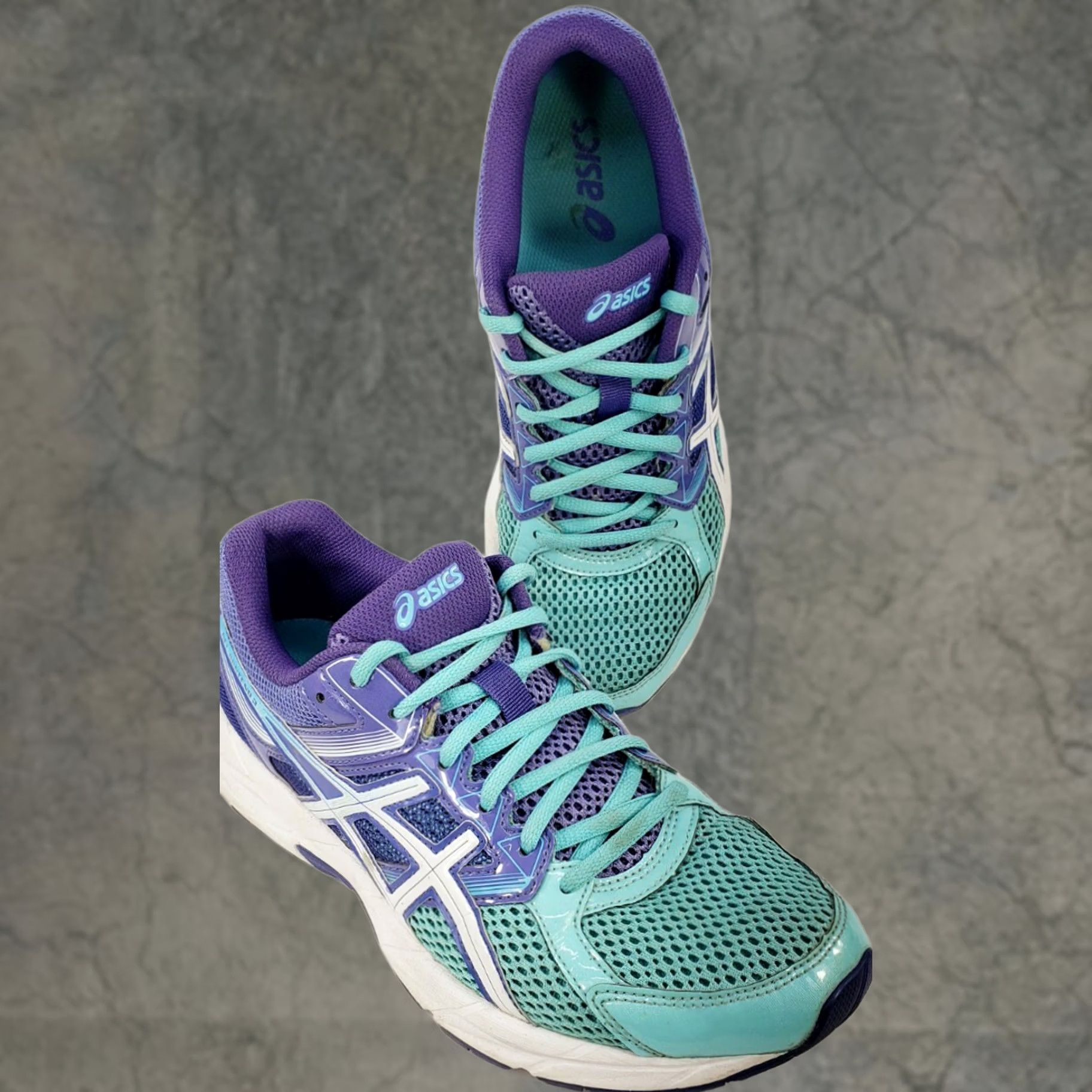 Asics Asics Gel Contend 3 Running Shoes Women's Sz 8.5M Teal Purple T5F9N Size US 9 / IT 39 - 1 Thumbnail