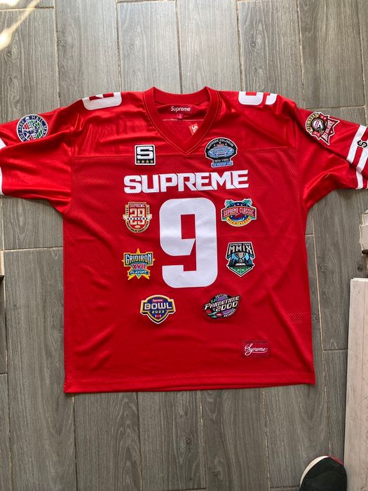 Supreme Supreme Championships Embroidered Football Jersey size M