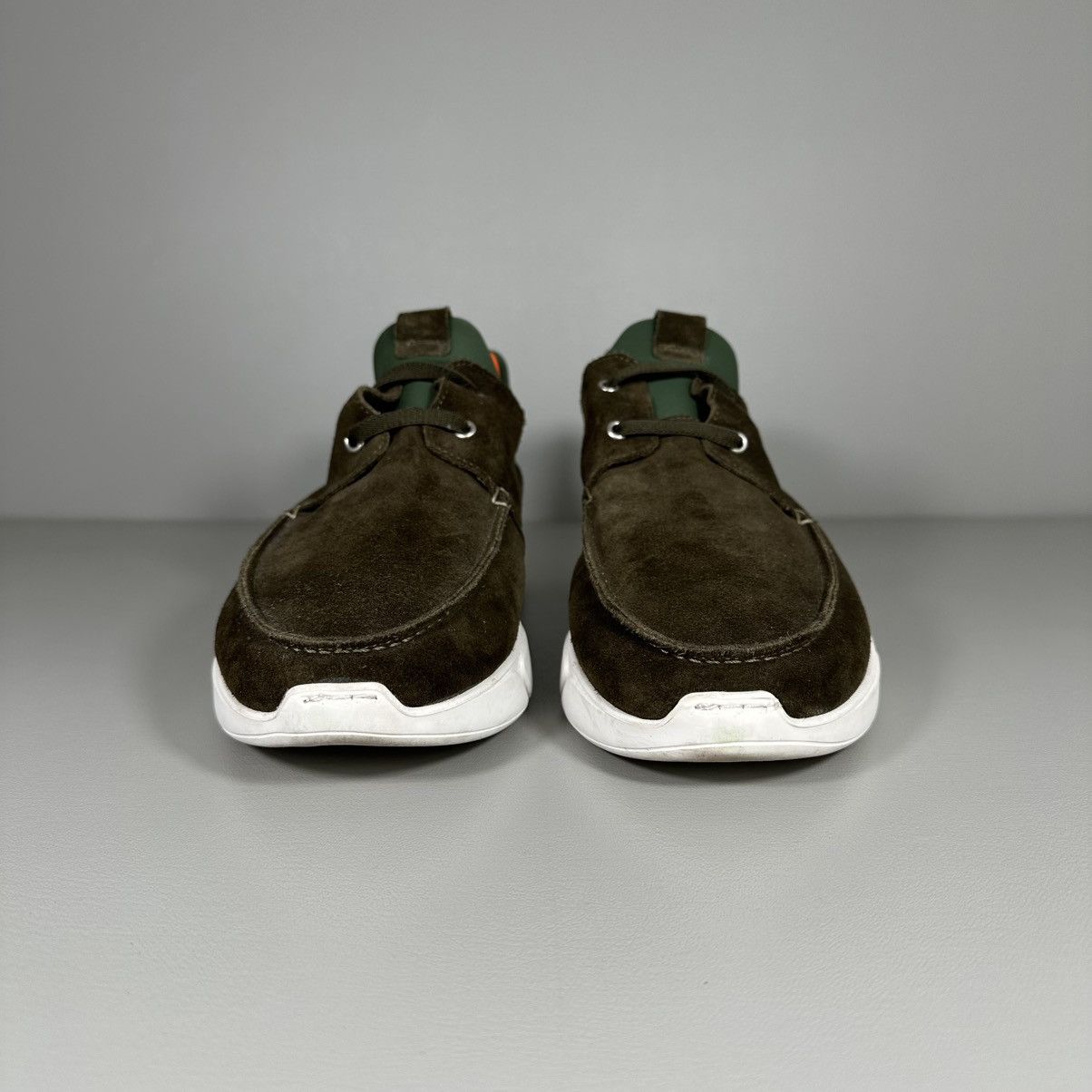 Other Reinhard Frans SOHO Olive Green Suede Low Top Sneakers Size US 11 / EU 44 - 4 Thumbnail
