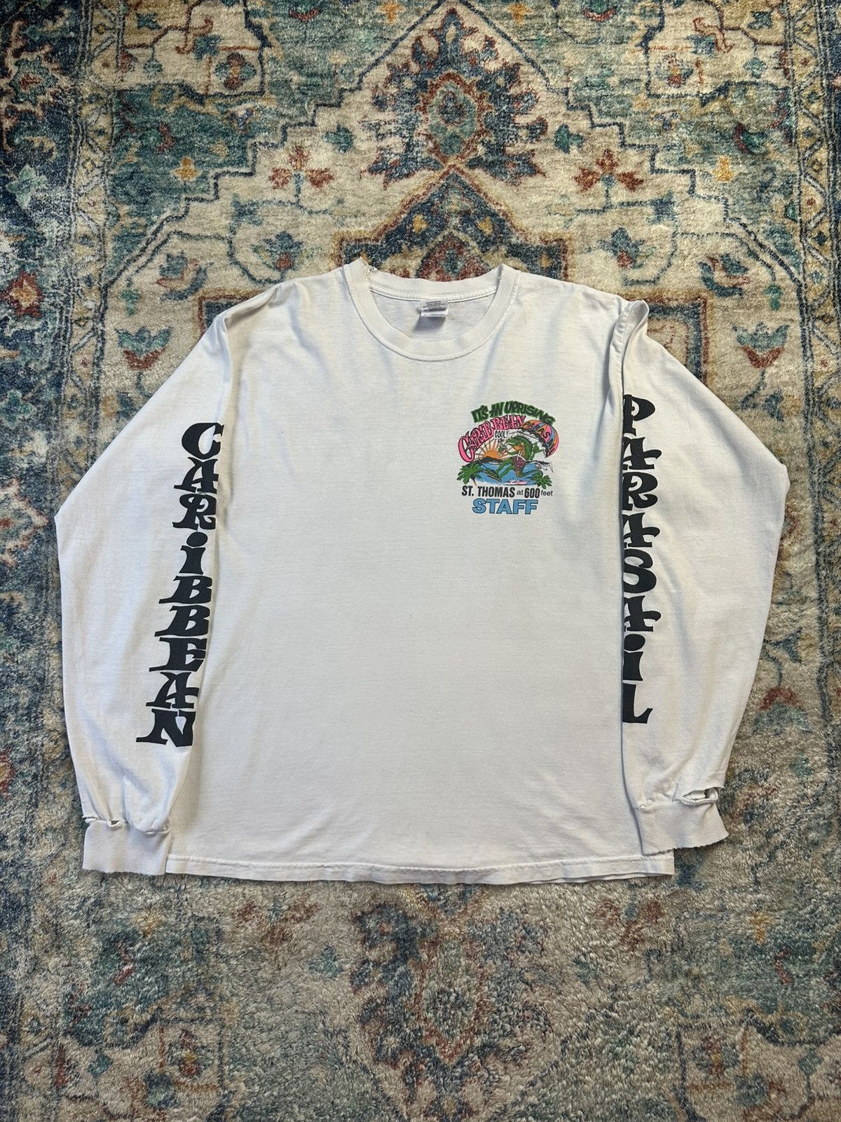 Vintage Vintage Parasailing Iguana Staff Long Sleeve T-shirt Large Size US XL / EU 56 / 4 - 1 Thumbnail