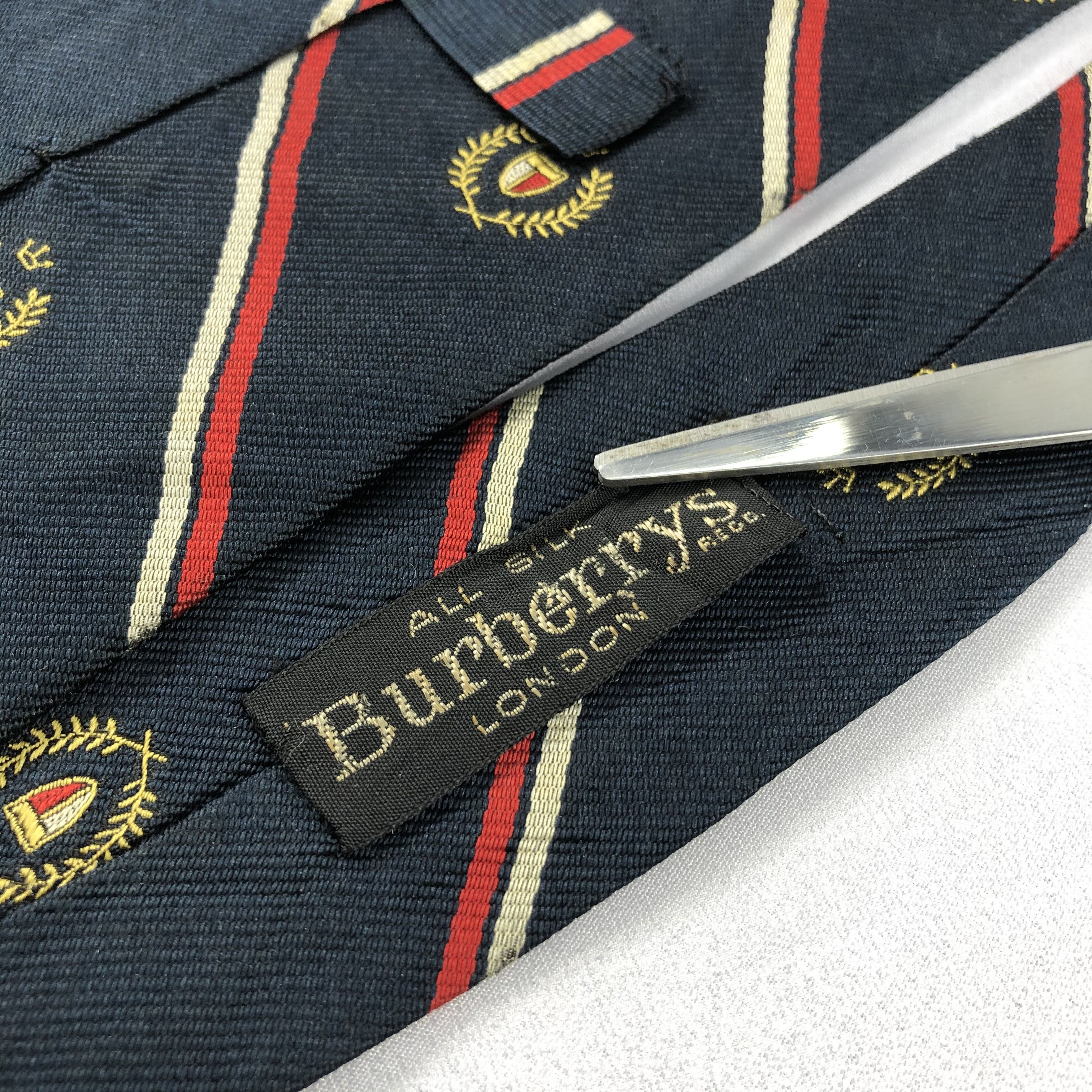 Burberry Burberrys Silk Neck Ties T92 Size ONE SIZE - 3 Thumbnail