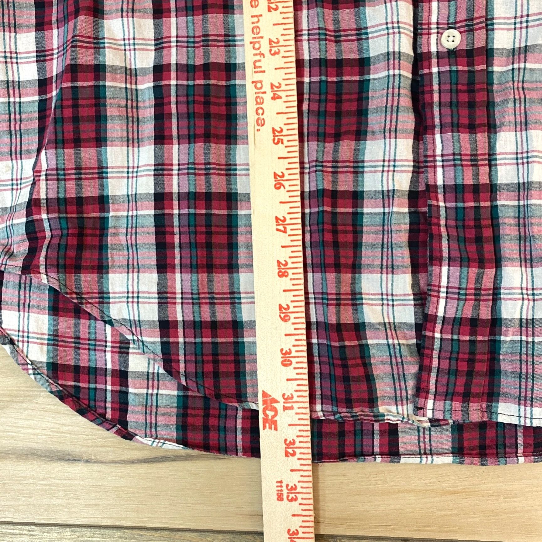 Ralph Lauren Ralph Lauren Shirt Mens L Blaire Button-Down Plaid Lightweight Cotton Twill Size US L / EU 52-54 / 3 - 6 Thumbnail