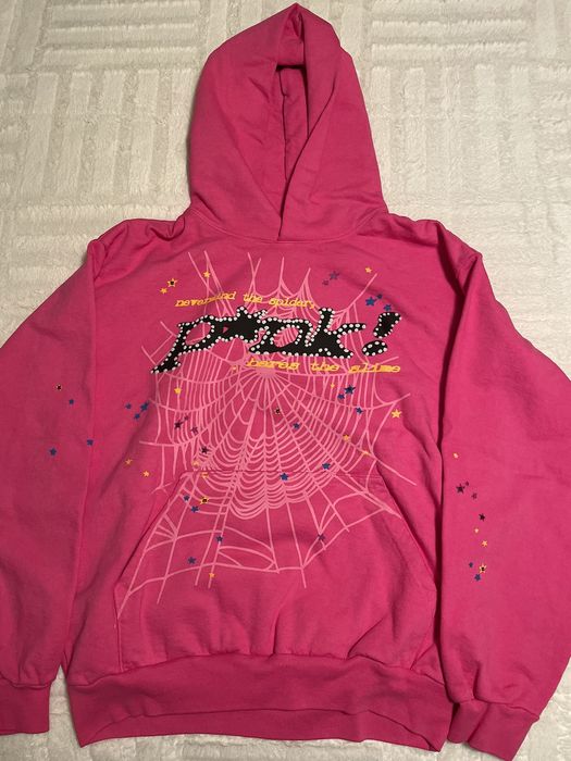 Young Thug Sp5der Worldwide P*NK Hoodie Spider Pink SMALL