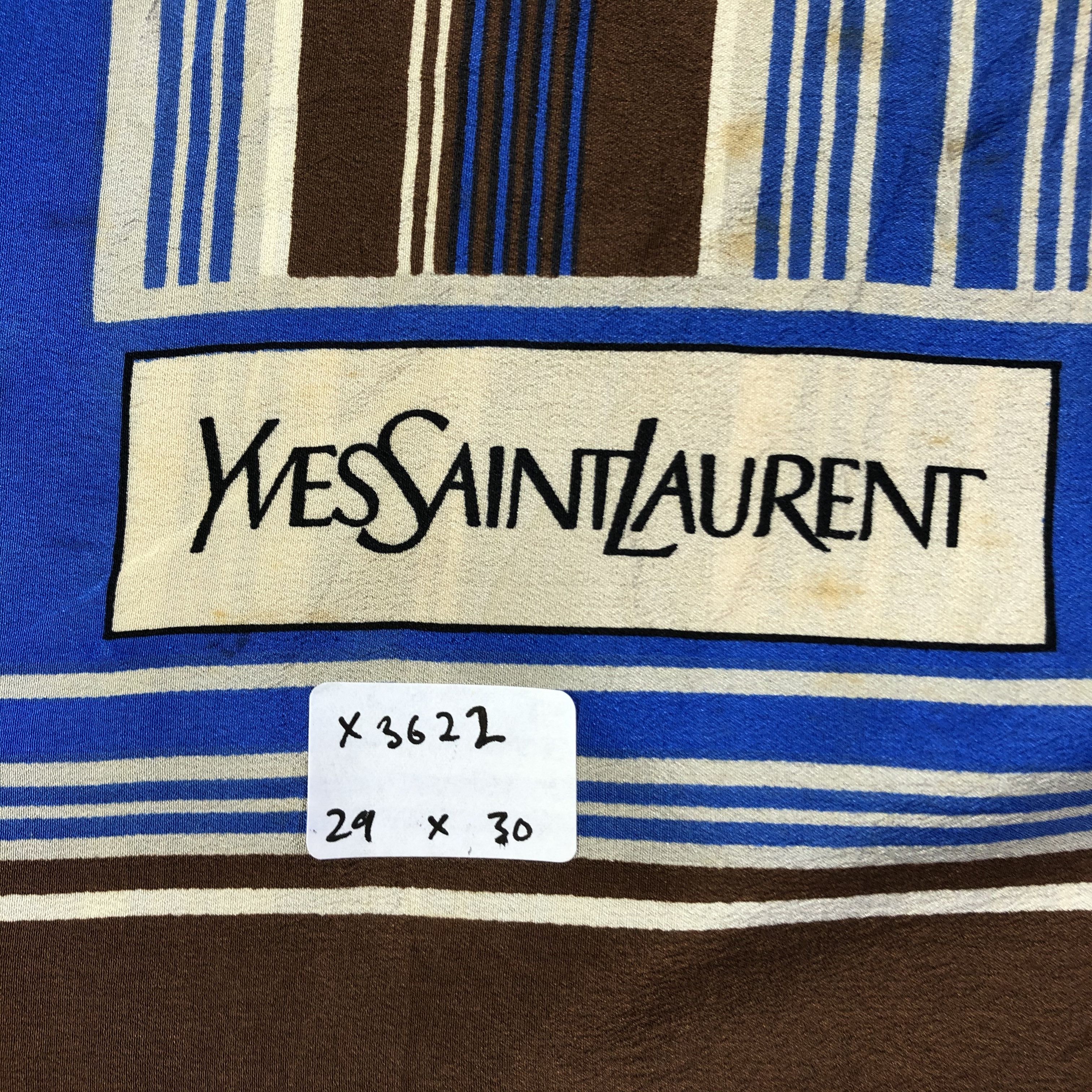Vintage × Yves Saint Laurent Vintage Yves Saint Laurent Silk Scarf Size ONE SIZE - 7 Thumbnail