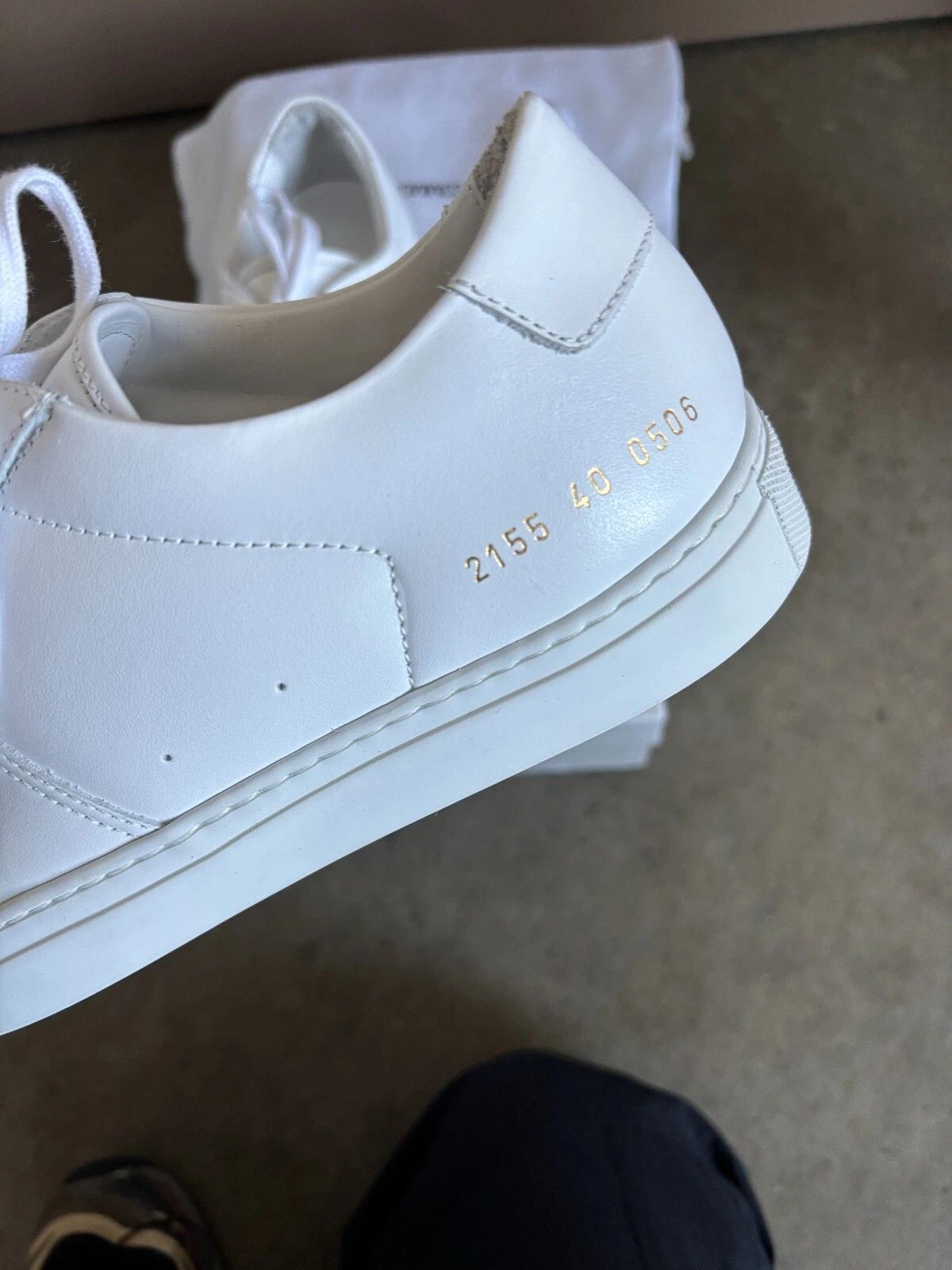 Common Projects Common Projects BBall Low In Leather White - Size 40 Size US 7 / EU 40 - 7 Thumbnail