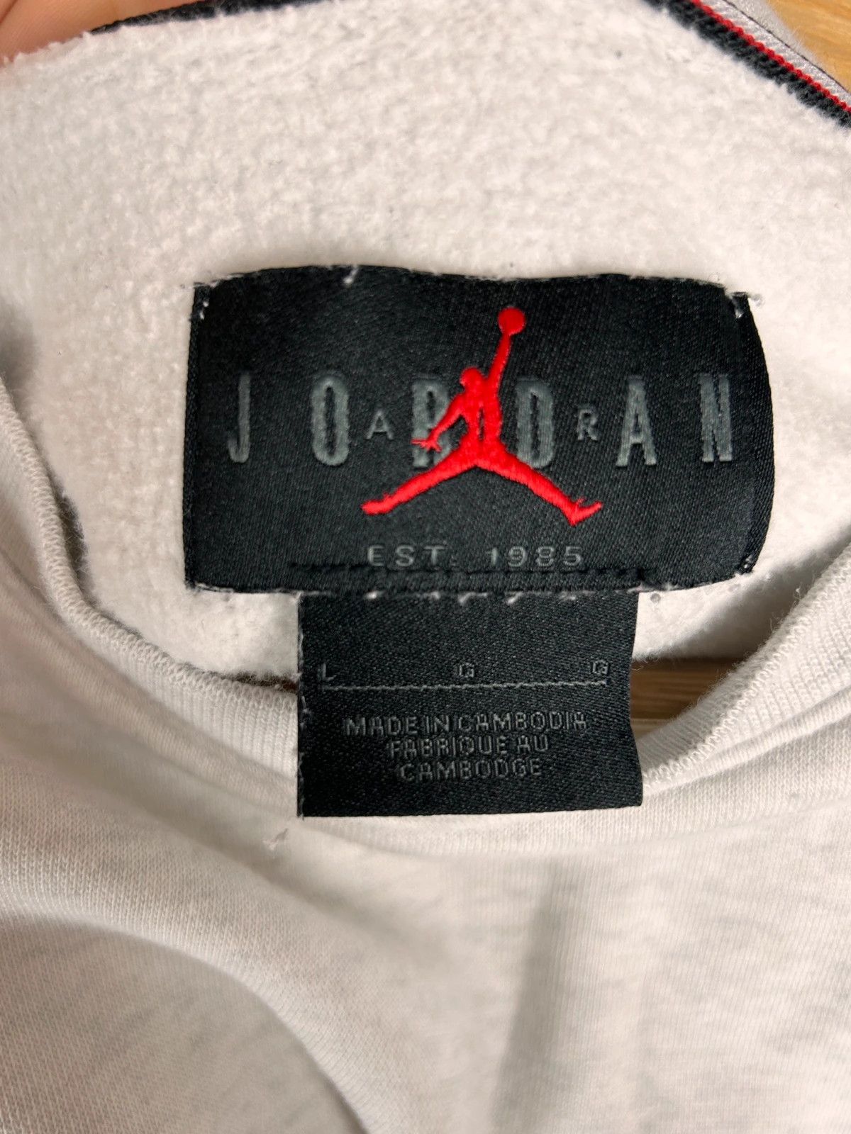 Jordan Brand × Nike Jordan grey crewneck mini logo jumpman Size US L / EU 52-54 / 3 - 5 Thumbnail
