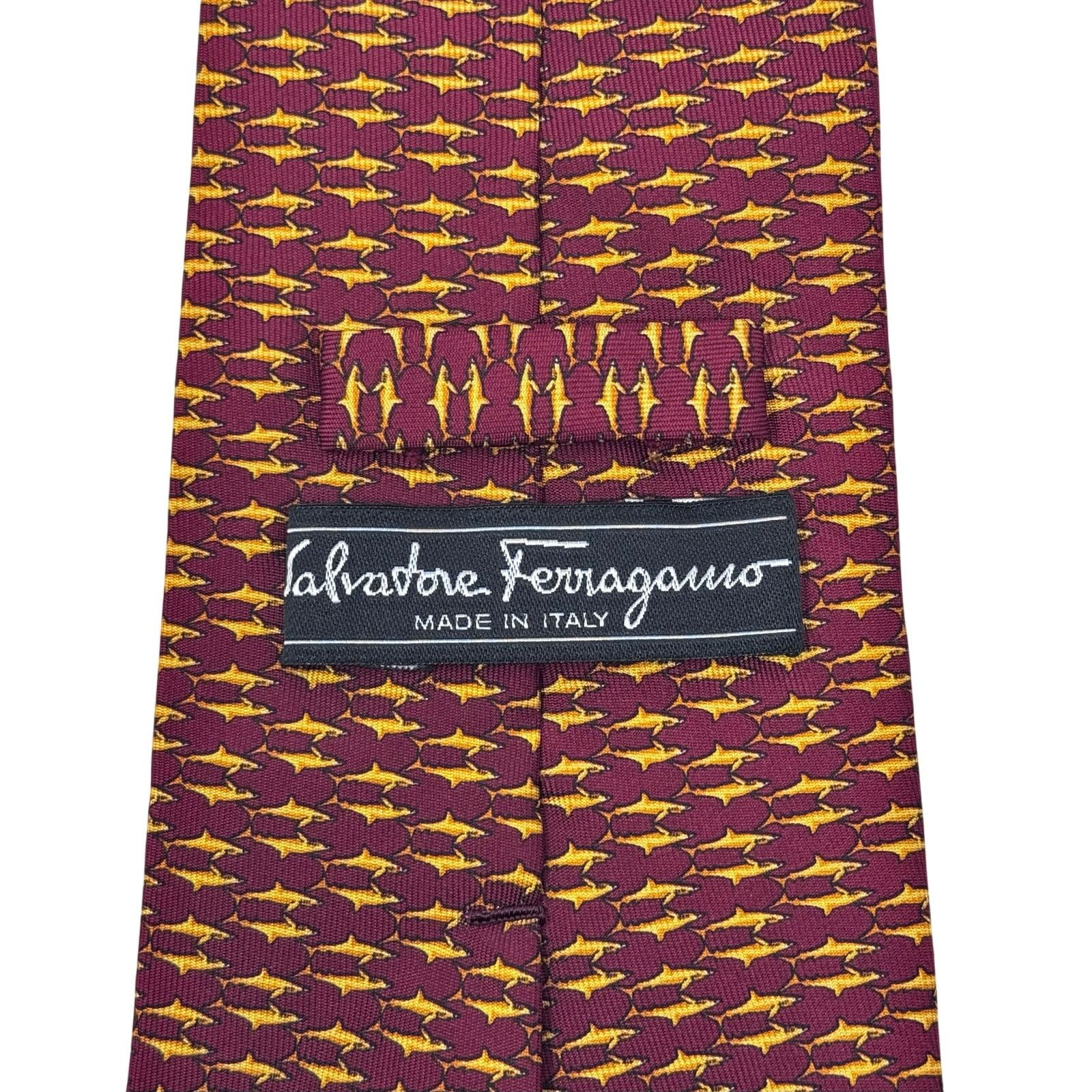 Salvatore Ferragamo Salvatore Ferragamo ‘Shark’ Tie Size ONE SIZE - 9 Thumbnail
