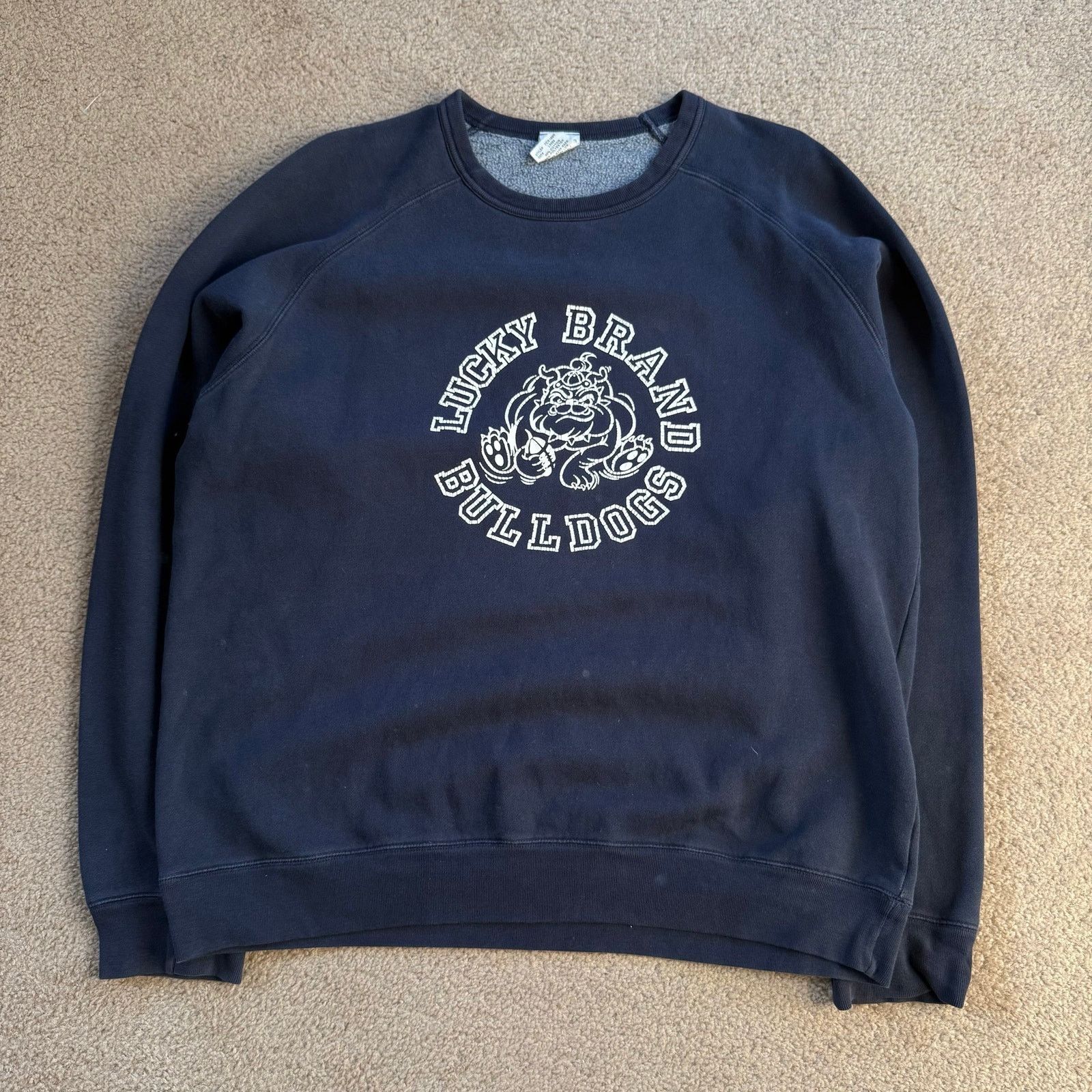 Lucky Brand Vintage Lucky Brand Bulldogs Crewneck Sz L Size US L / EU 52-54 / 3 - 1 Thumbnail