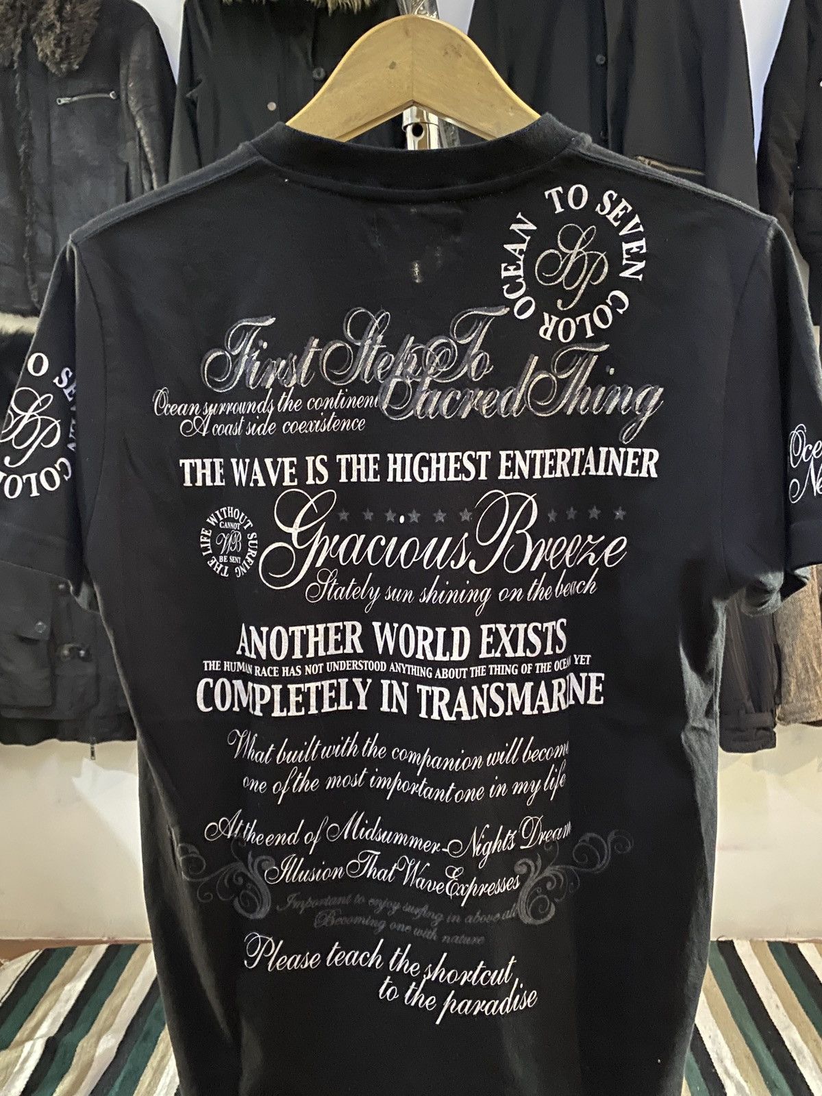 Hysteric Glamour × Undercover JAPANESE SignalPoint Poem Lgb ISWN Maison Margiela Style TEE Size US L / EU 52-54 / 3 - 13 Thumbnail