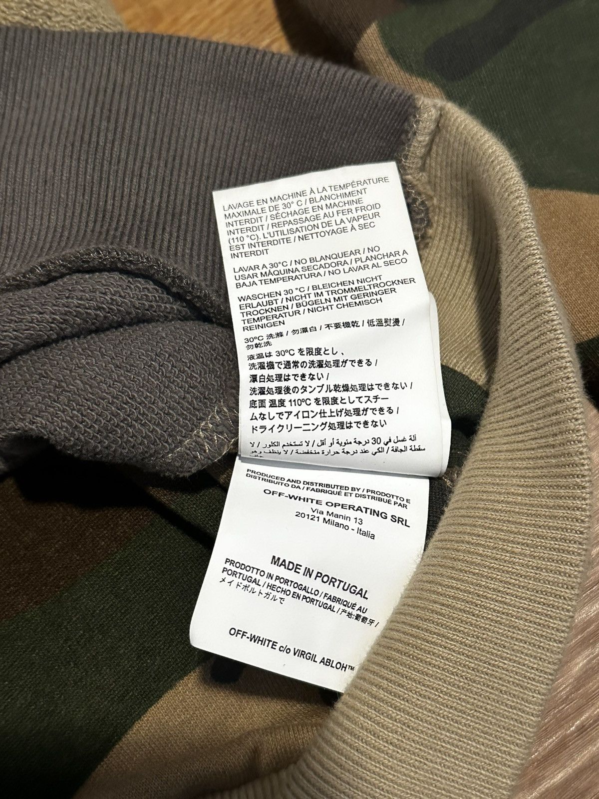 Off-White Off-White Virgil Abloh Camouflage Reconstructed Sweater Size US S / EU 44-46 / 1 - 9 Thumbnail