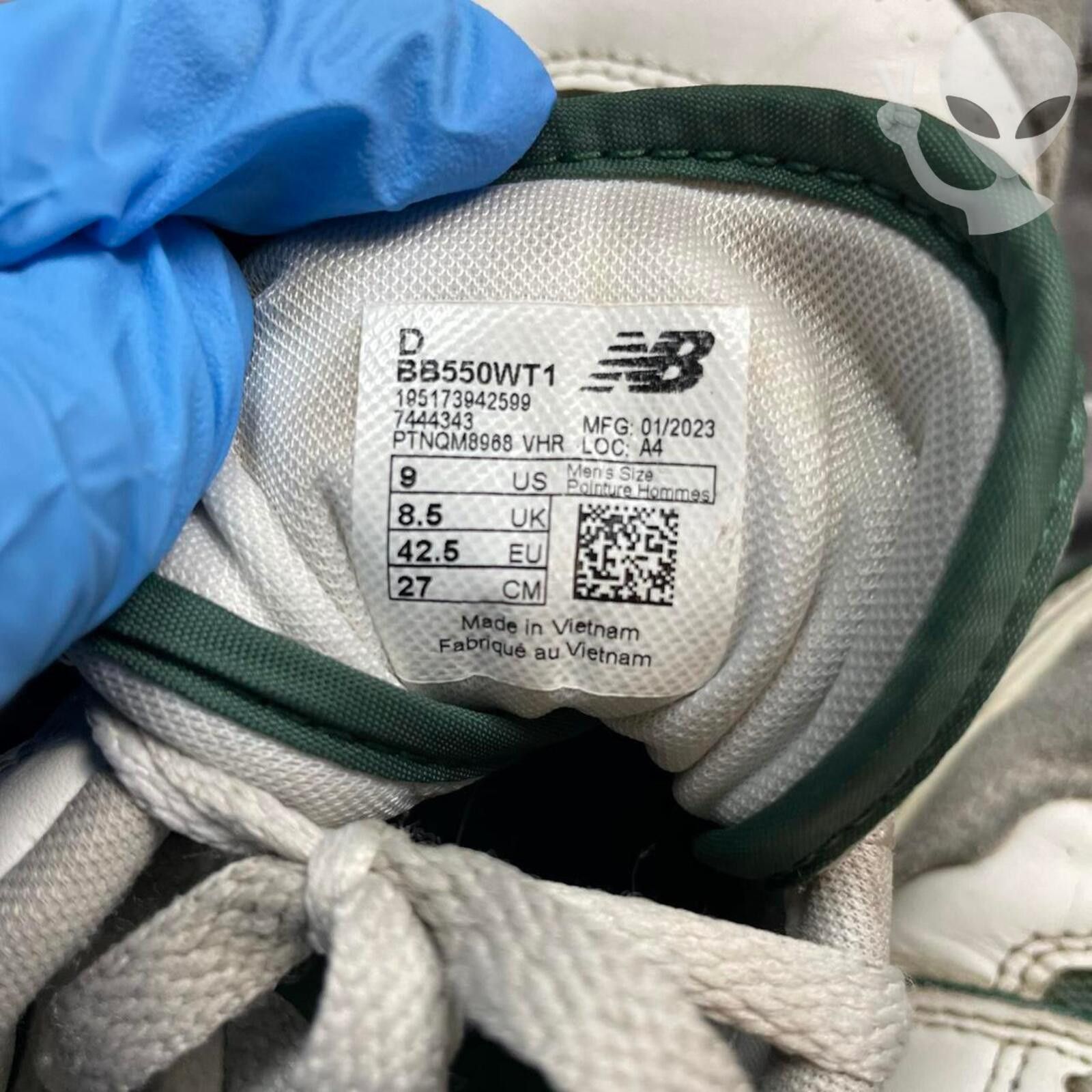 New Balance New Balance 550 BB550WT1 Size 9 White Team Forest Green Size US 9 / EU 42 - 6 Thumbnail