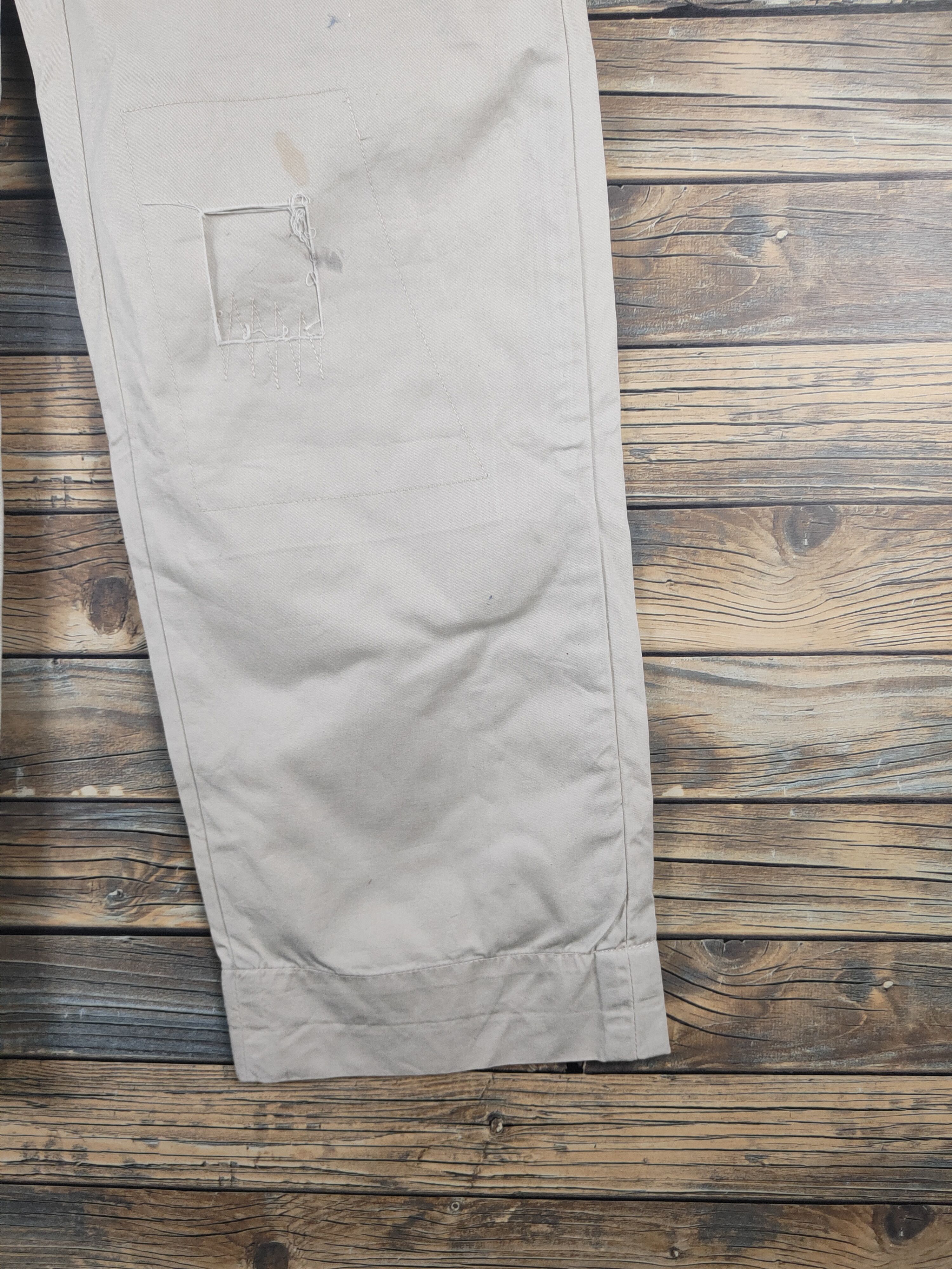 Japanese Brand DL Akbrico Ivory Multipocket Patched Casual Pants #46-022 Size US 32 / EU 48 - 6 Thumbnail