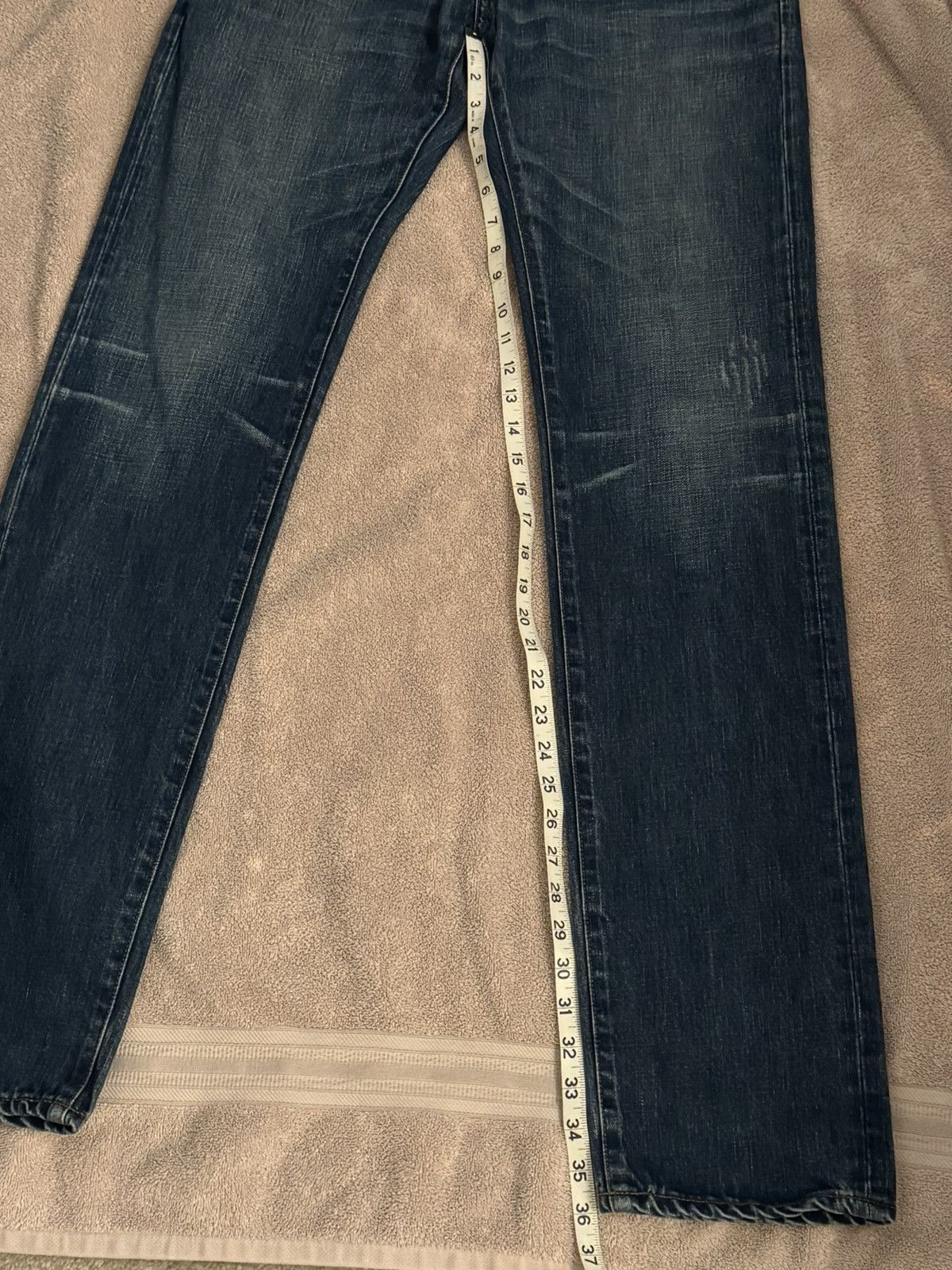 Dior Hedi Slimane 2006-2007 Blue Clawmark Jeans Size US 32 / EU 48 - 15 Thumbnail