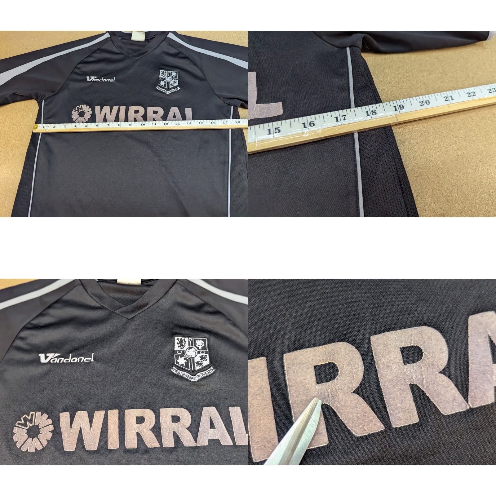 Vintage VINTAGE Vandanel Tranmere Rovers 2006-2007 Away Jersey Shirt Adult S Football Black Mens Size US S / EU 44-46 / 1 - 8 Thumbnail