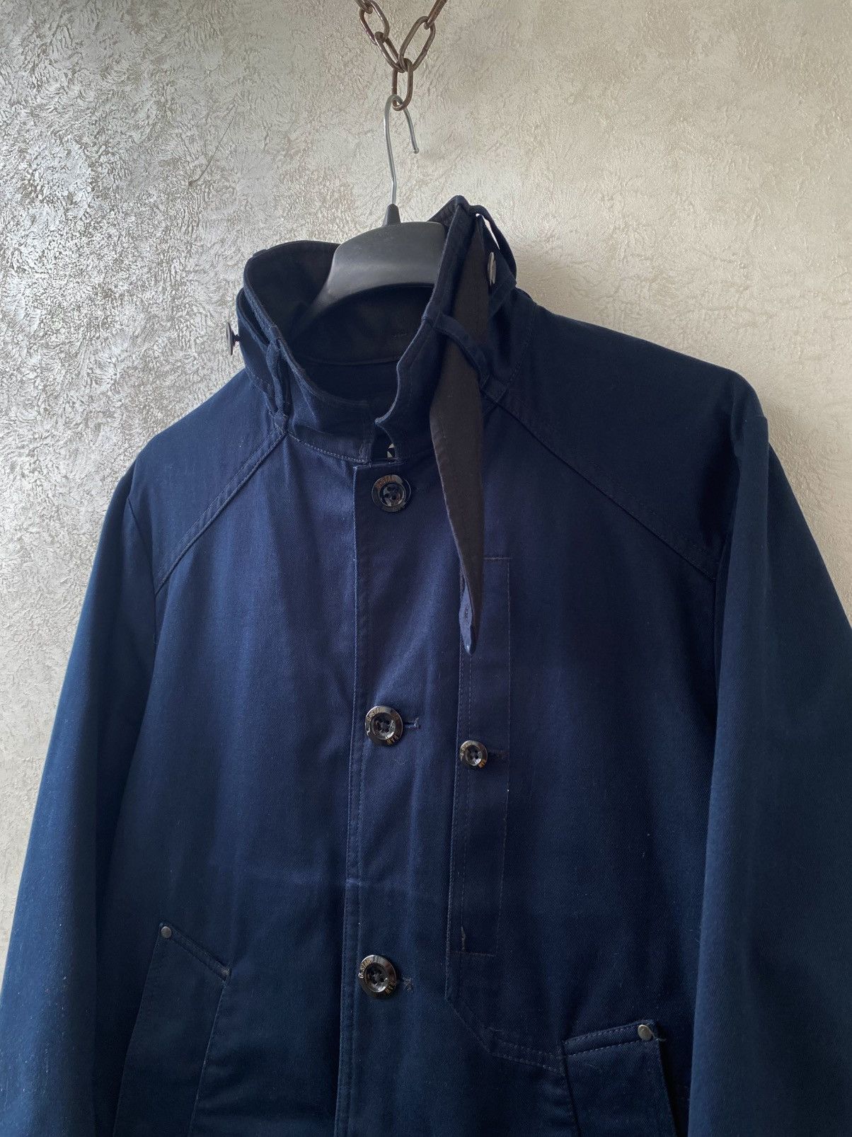 G-Star G-Star Raw Garber Navy Military Cotton Trench Coat Jacket Size US M / EU 48-50 / 2 - 4 Thumbnail