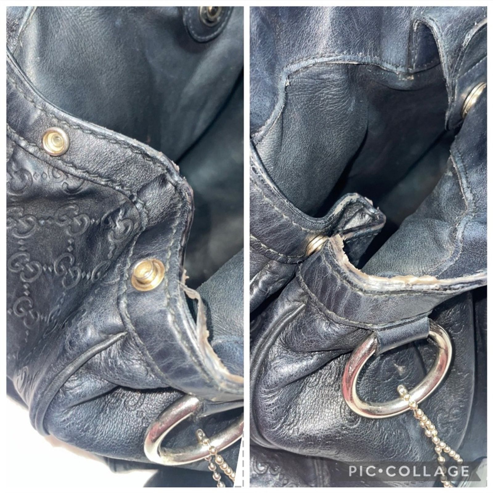 Gucci Gucci Sukey Guccissima GG Medium Tote Black 211944 Size ONE SIZE - 13 Thumbnail