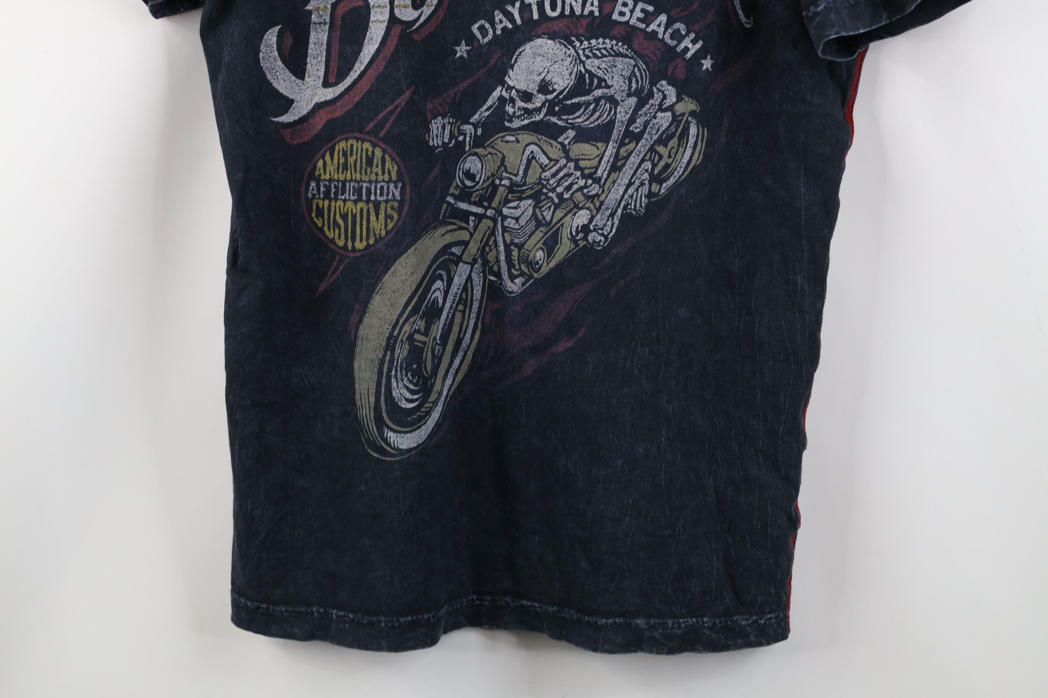 Affliction Vintage Y2K Affliction Bike Week Skeleton UFC MMA T-Shirt Size US S / EU 44-46 / 1 - 3 Thumbnail